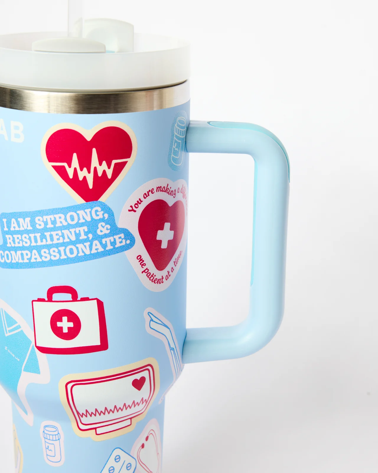 Blue 40oz Jumbo Sippy Cup - Healthcare Edition - Image 3