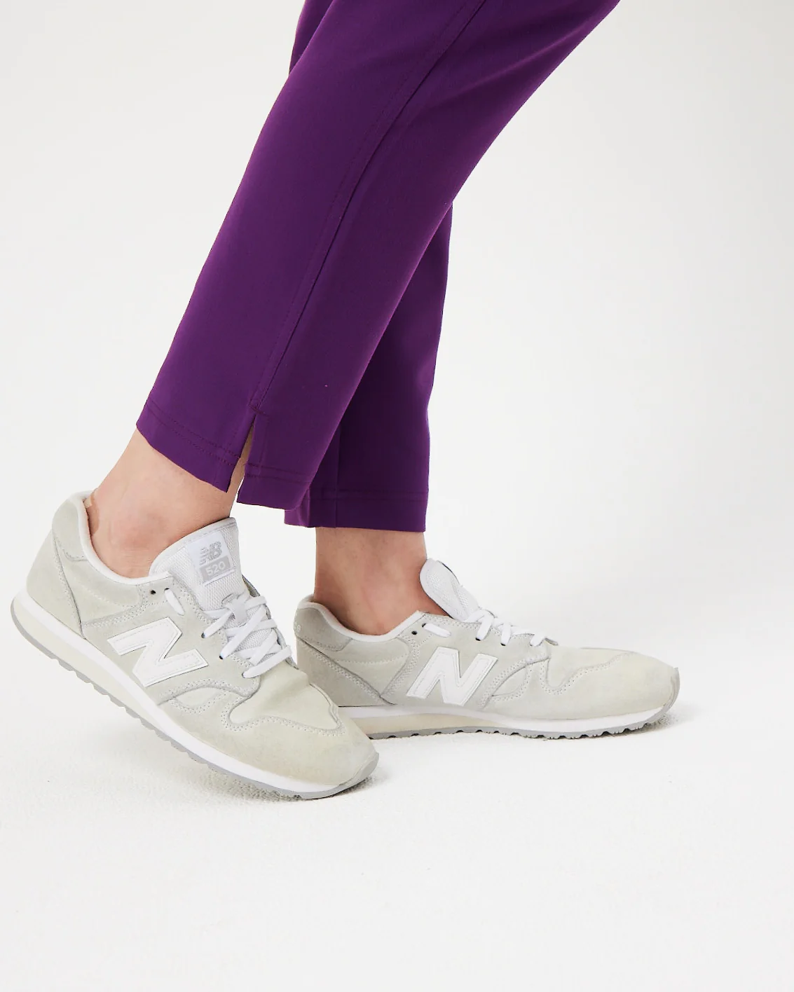 CLARISSA Skinny Leg Scrub Pants - Aubergine | SLTECH™ - Image 8
