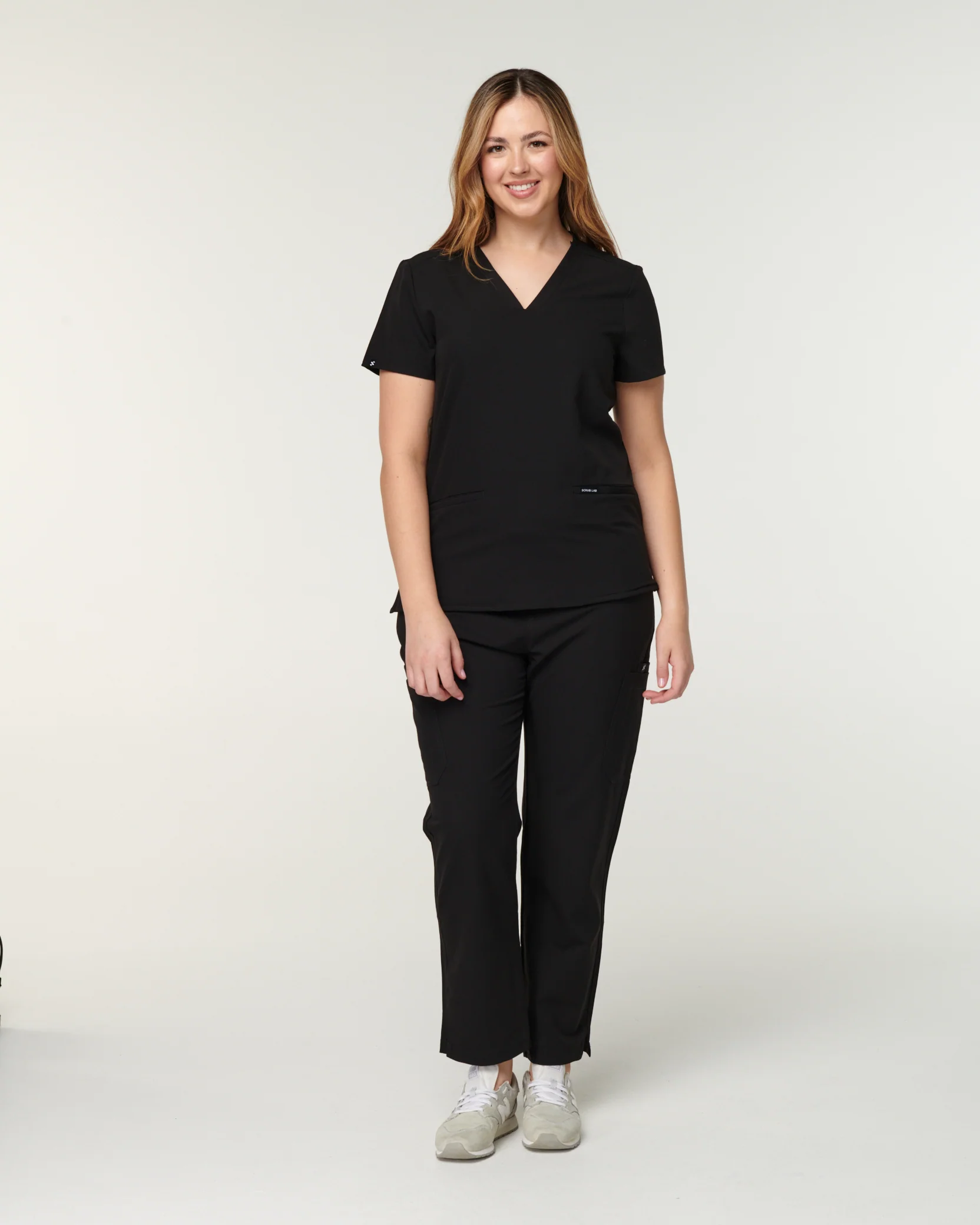 CLARISSA Skinny Leg Scrub Pants - Black | SLTECH™ - Image 4