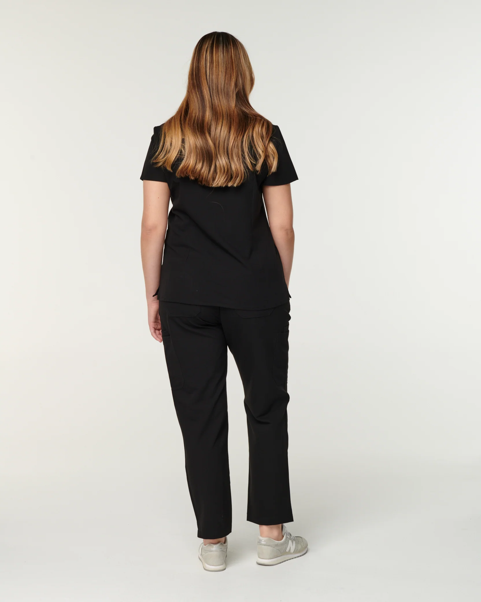 CLARISSA Skinny Leg Scrub Pants - Black | SLTECH™ - Image 6