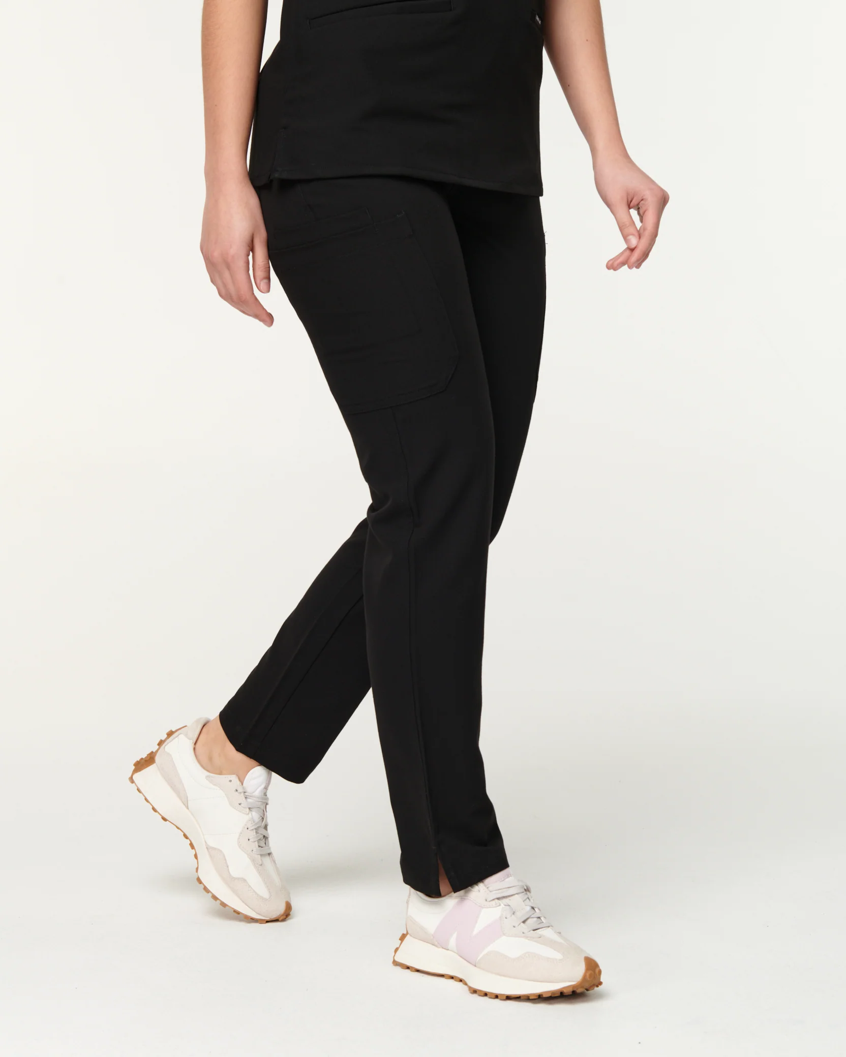 CLARISSA Skinny Leg Scrub Pants - Black | SLTECH™ - Image 7