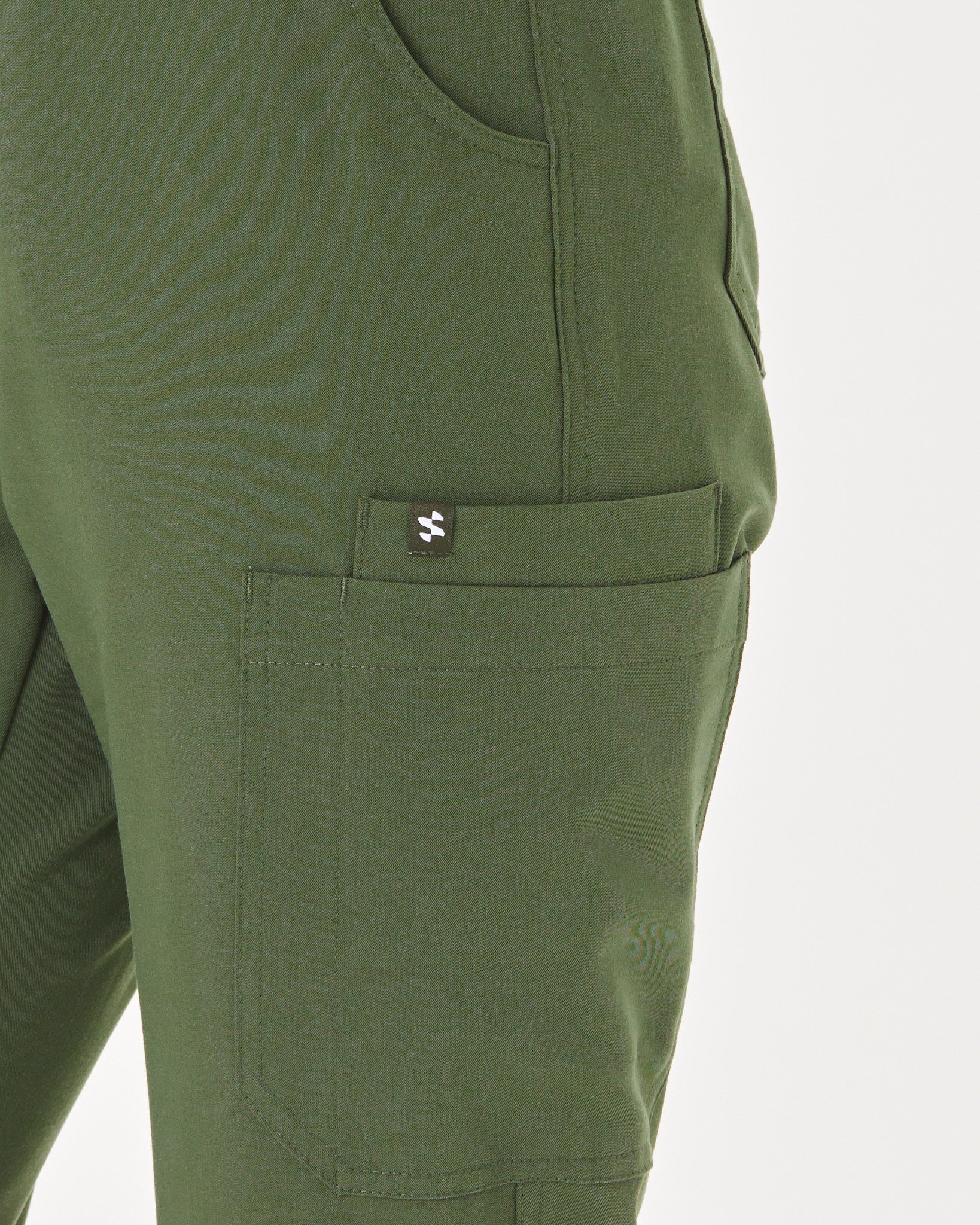 CLARISSA Skinny Leg Scrub Pants - Combat Khaki | SLTECH™ - Image 6