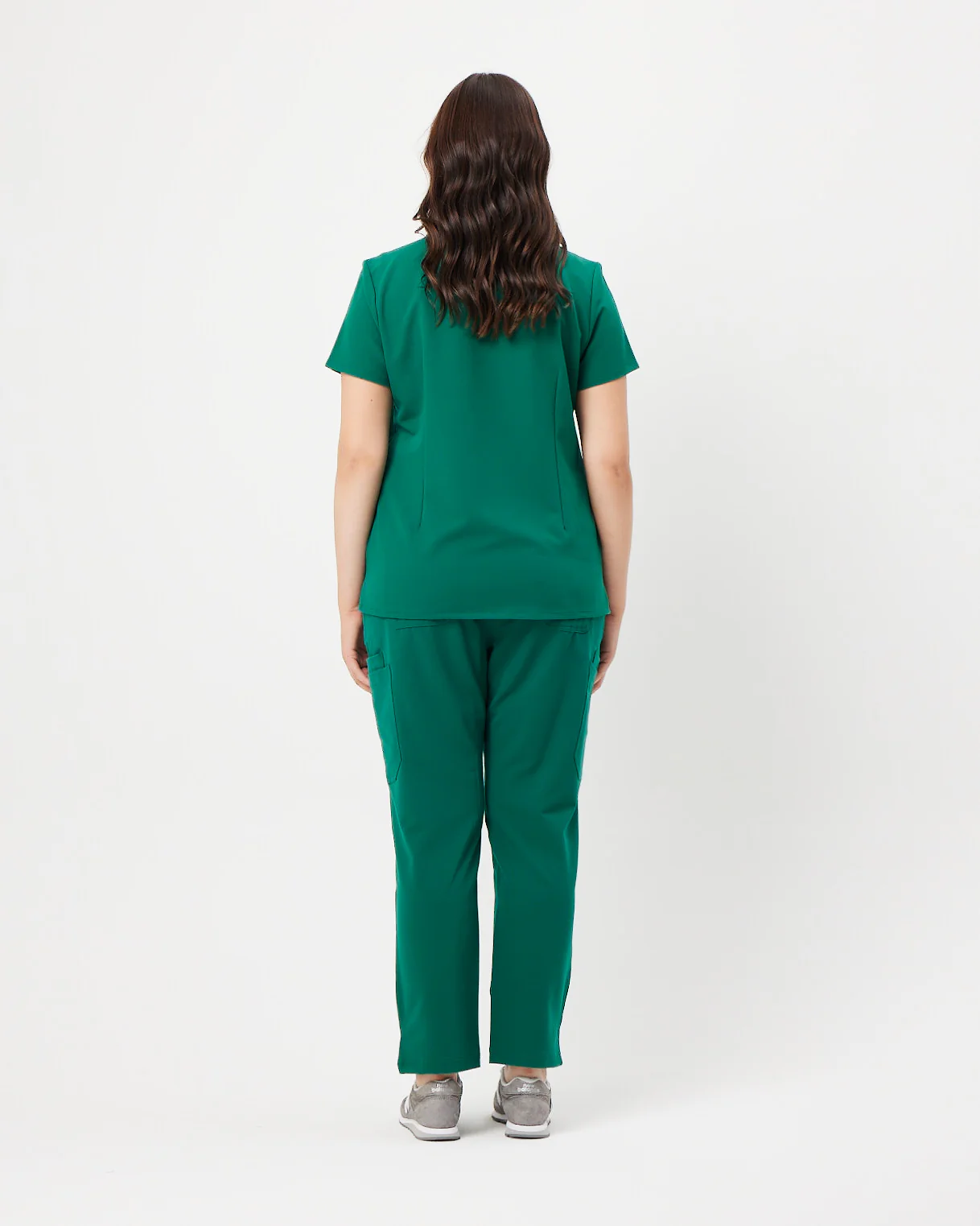 CLARISSA Skinny Leg Scrub Pants - Hunter Green | SLTECH™ - Image 5