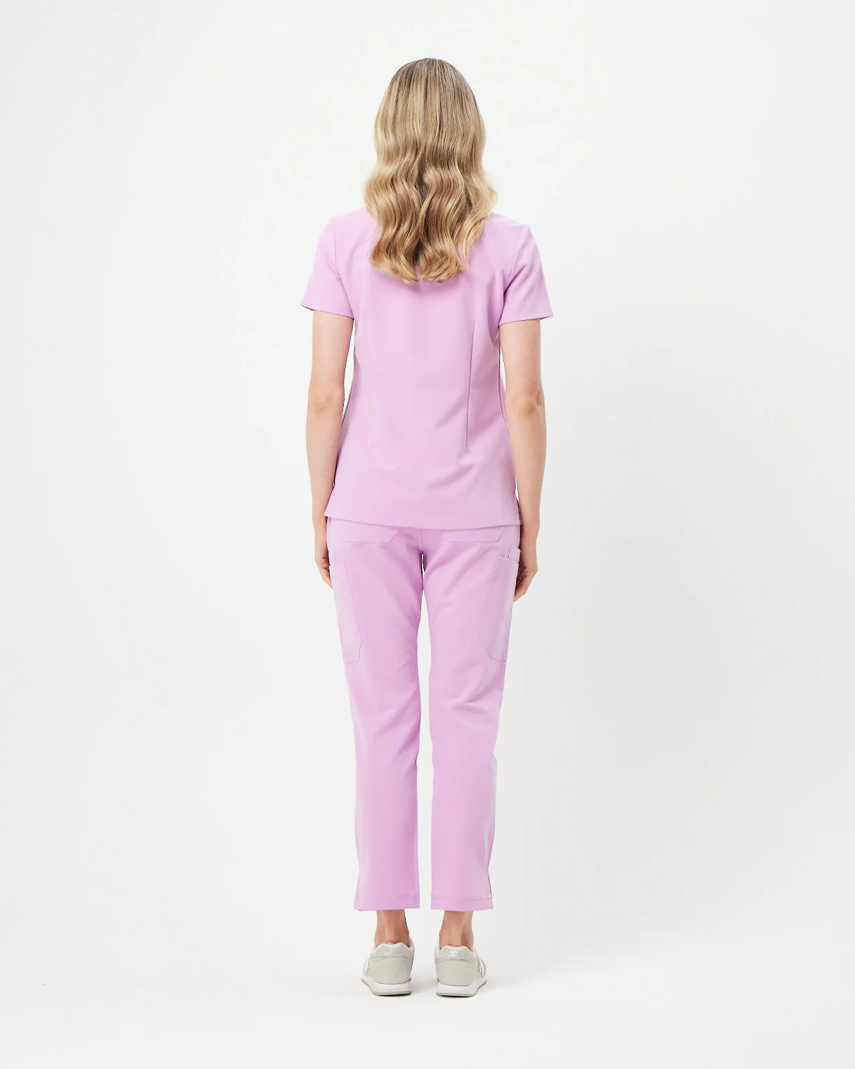 CLARISSA Skinny Leg Scrub Pants - Lavender Haze | SLTECH™ - Image 4
