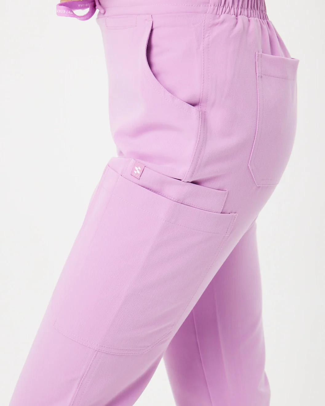 CLARISSA Skinny Leg Scrub Pants - Lavender Haze | SLTECH™ - Image 6