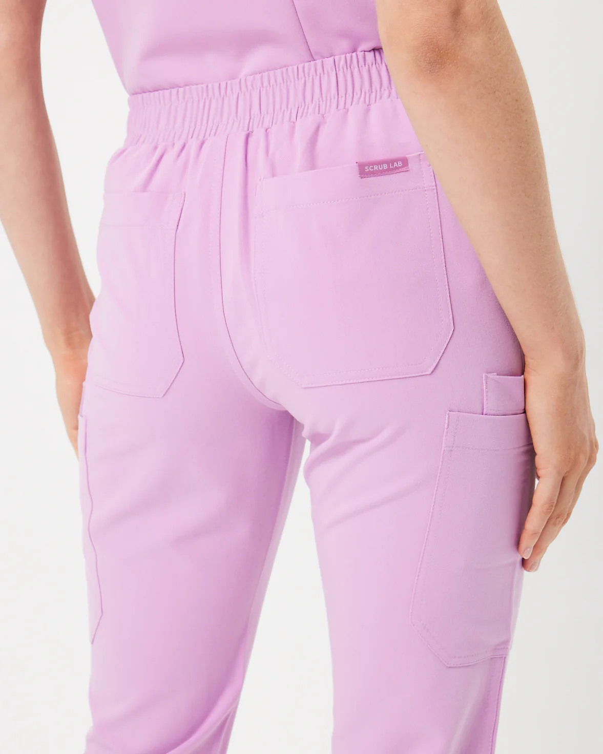 CLARISSA Skinny Leg Scrub Pants - Lavender Haze | SLTECH™ - Image 9