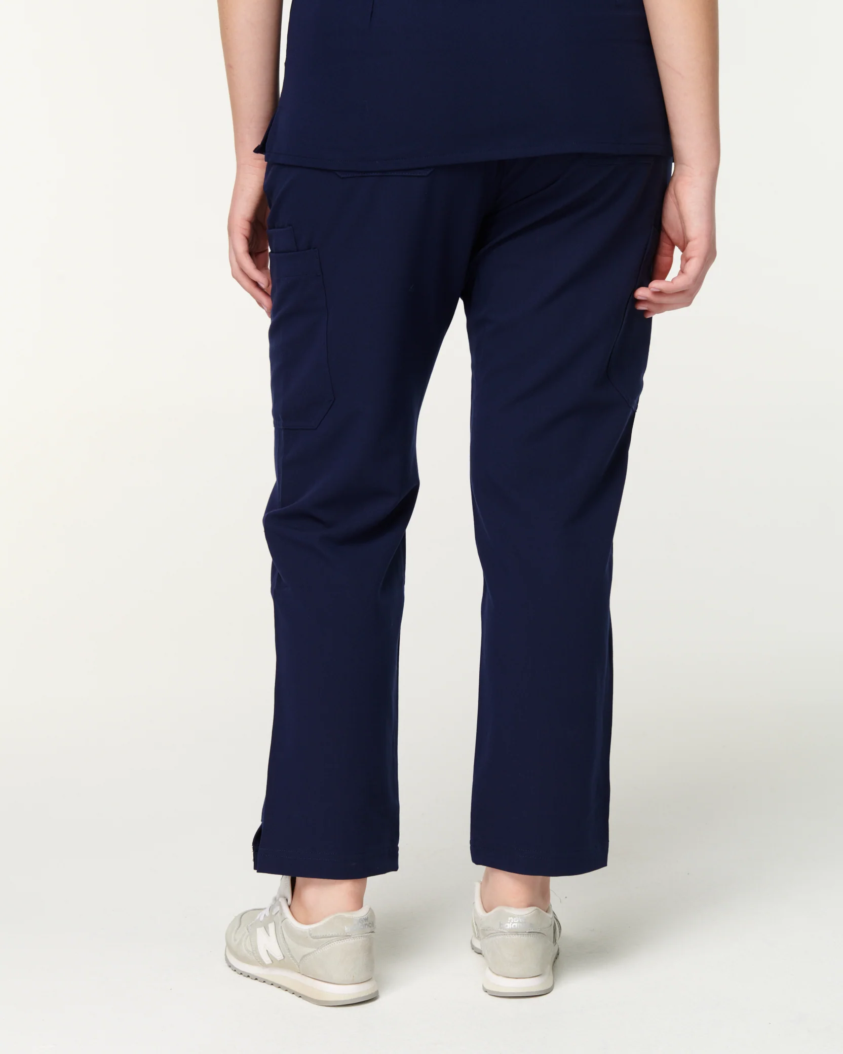 CLARISSA Skinny Leg Scrub Pants - Navy | SLTECH™ - Image 5
