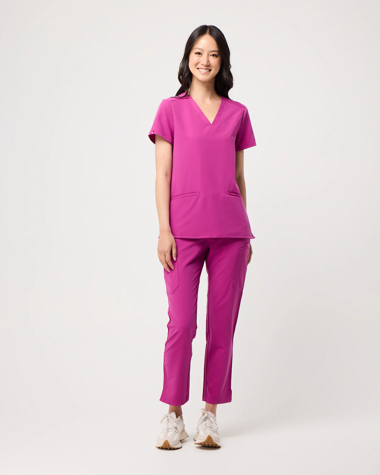 CLARISSA Skinny Leg Scrub Pants - Fuchsia | SLTECH™ - CLEARANCE - Image 3