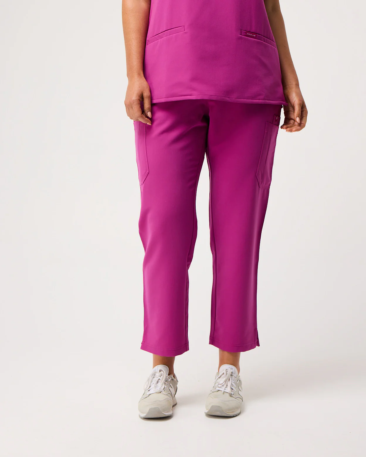 CLARISSA Skinny Leg Scrub Pants - Fuchsia | SLTECH™ - CLEARANCE - Image 4