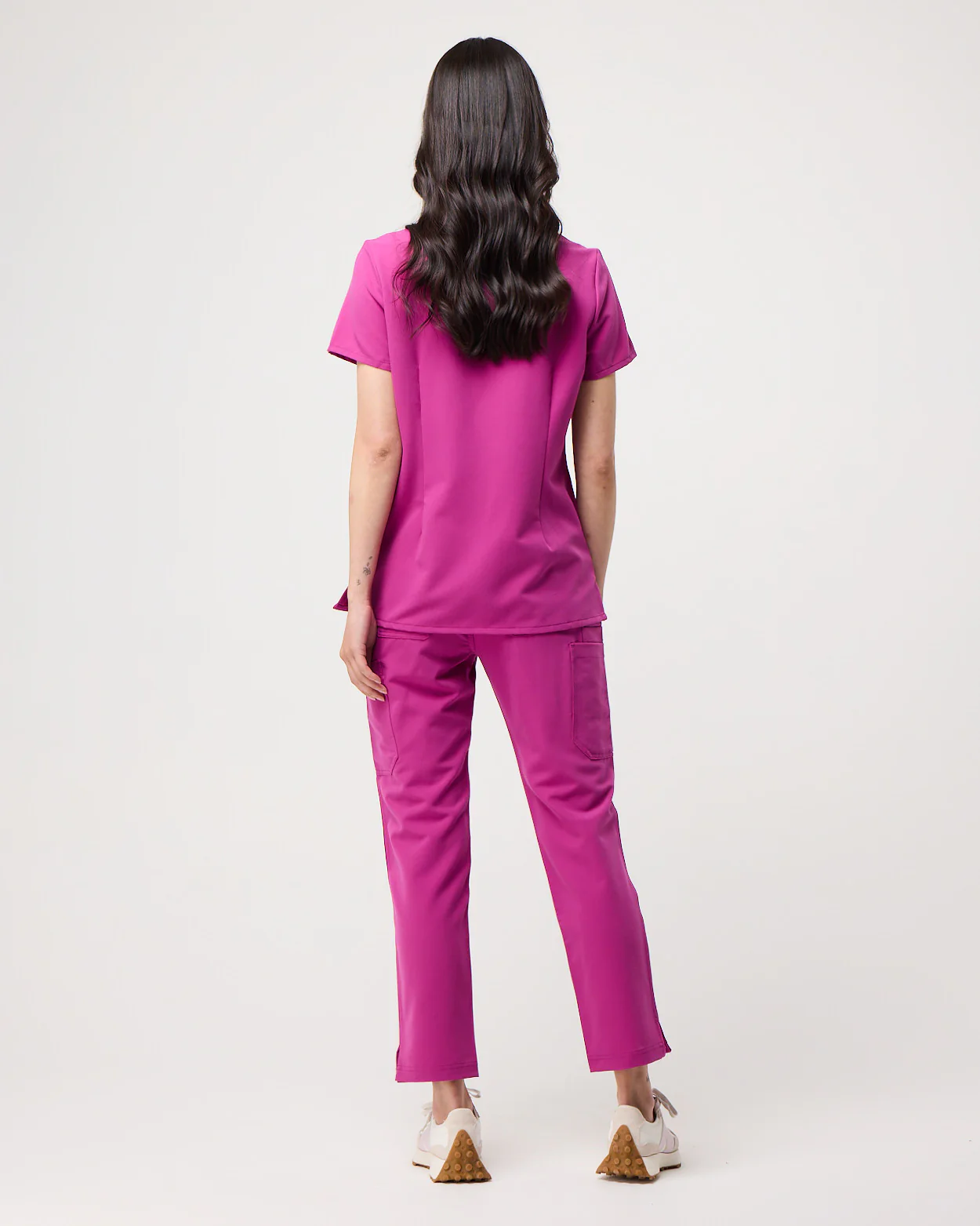 CLARISSA Skinny Leg Scrub Pants - Fuchsia | SLTECH™ - CLEARANCE - Image 6