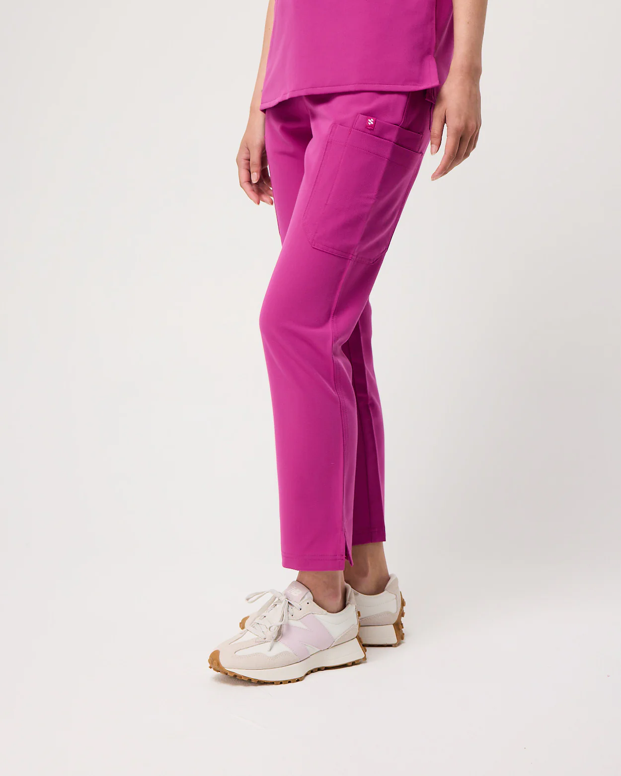 CLARISSA Skinny Leg Scrub Pants - Fuchsia | SLTECH™ - CLEARANCE - Image 7