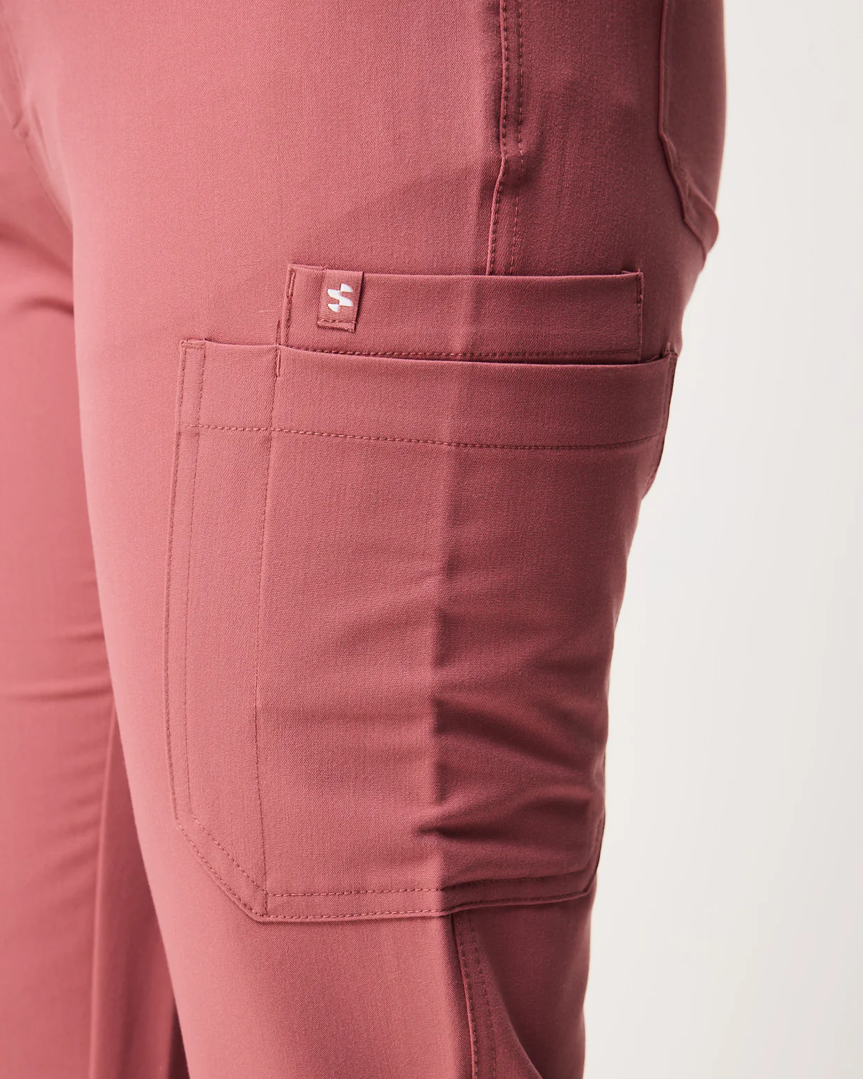 CLARISSA Skinny Leg Scrub Pants - Mauve | SLTECH™ - Image 8