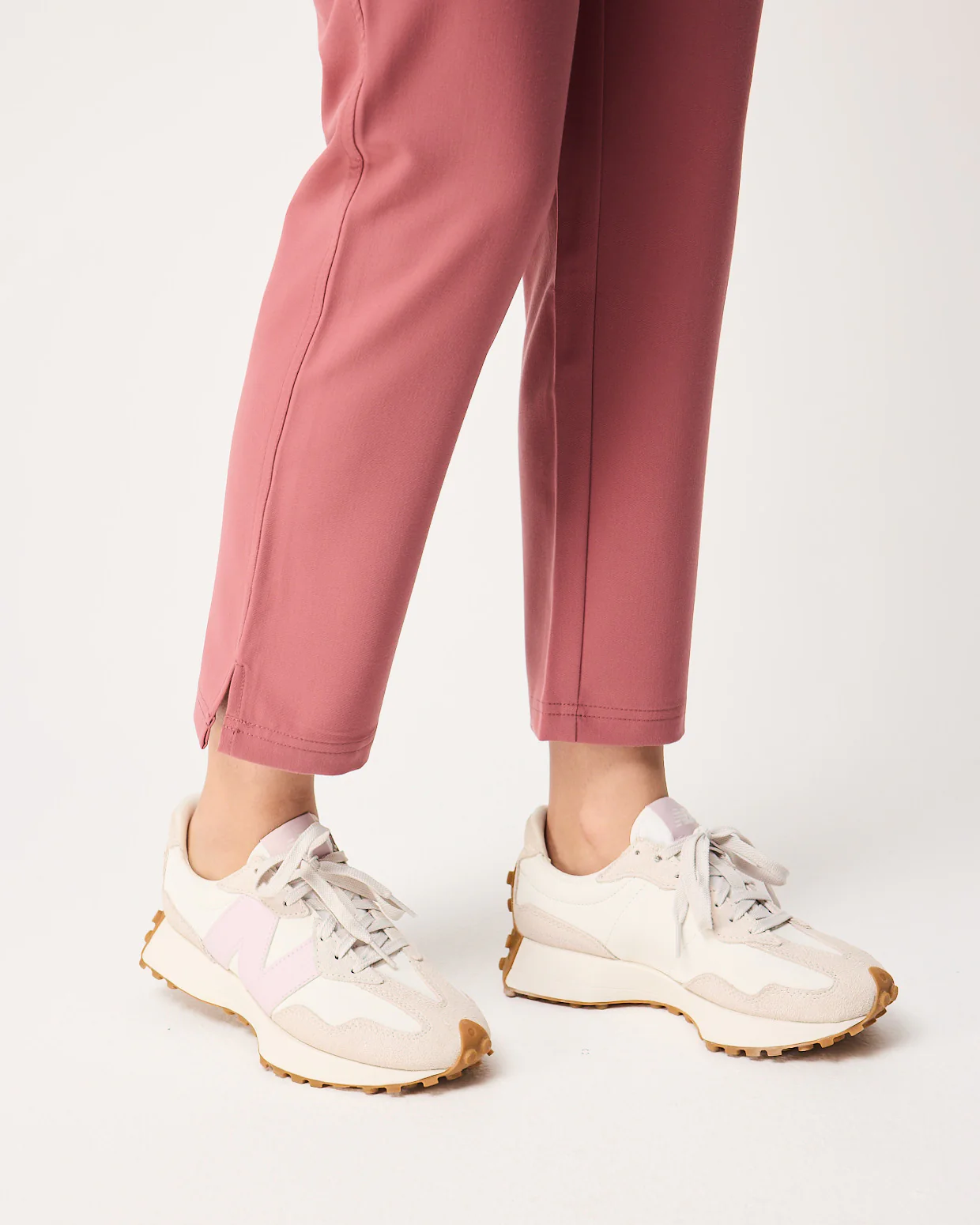 CLARISSA Skinny Leg Scrub Pants - Mauve | SLTECH™ - Image 9