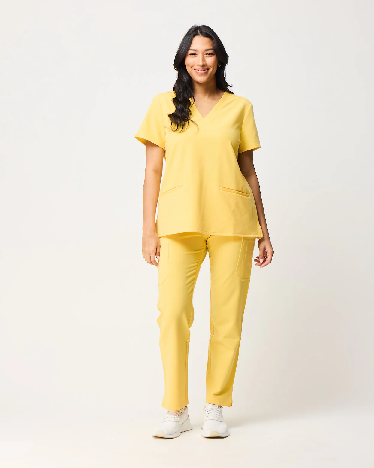 CLARISSA Skinny Leg Scrub Pants - Meadow Yellow | SLTECH™ - Image 4