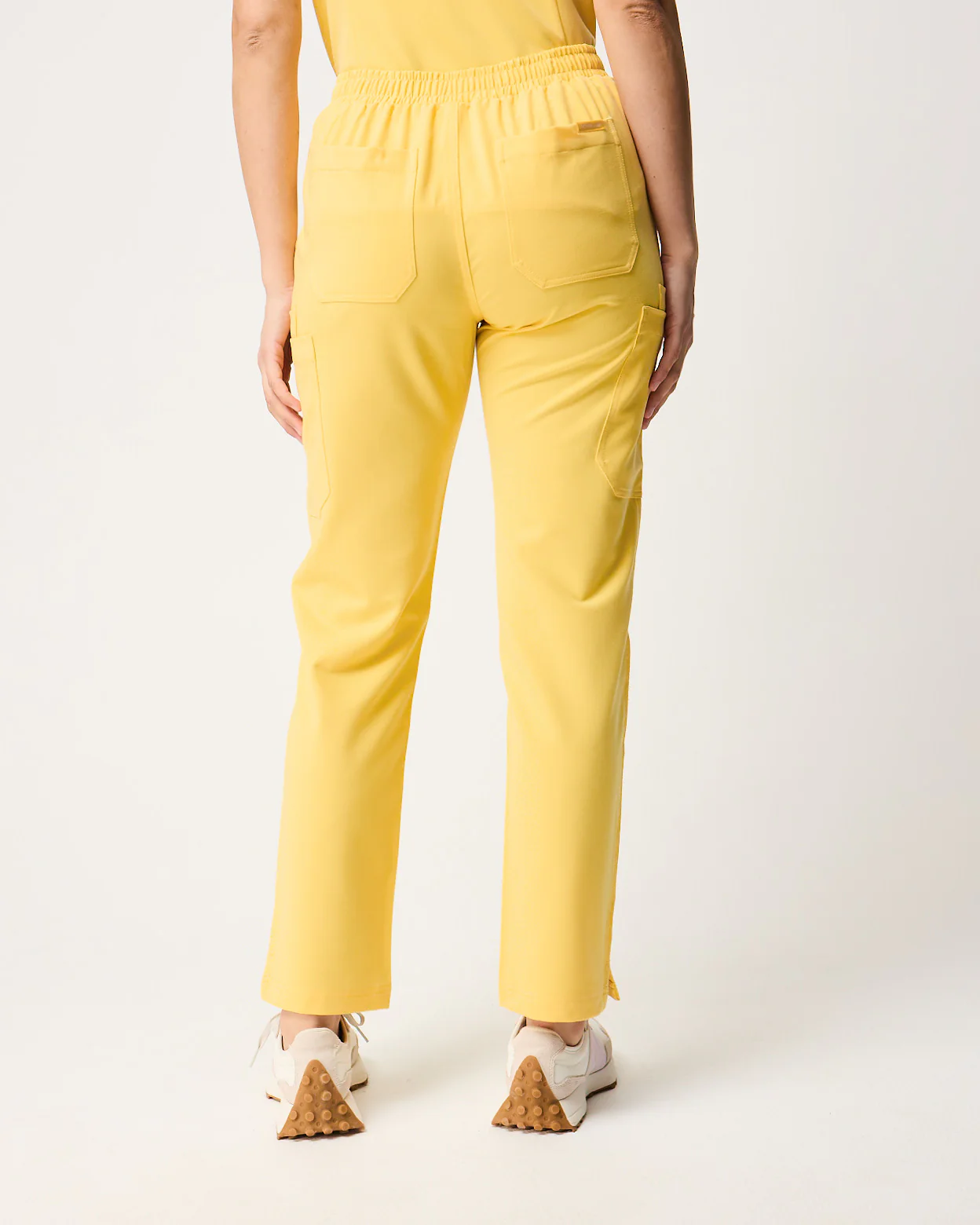 CLARISSA Skinny Leg Scrub Pants - Meadow Yellow | SLTECH™ - Image 5