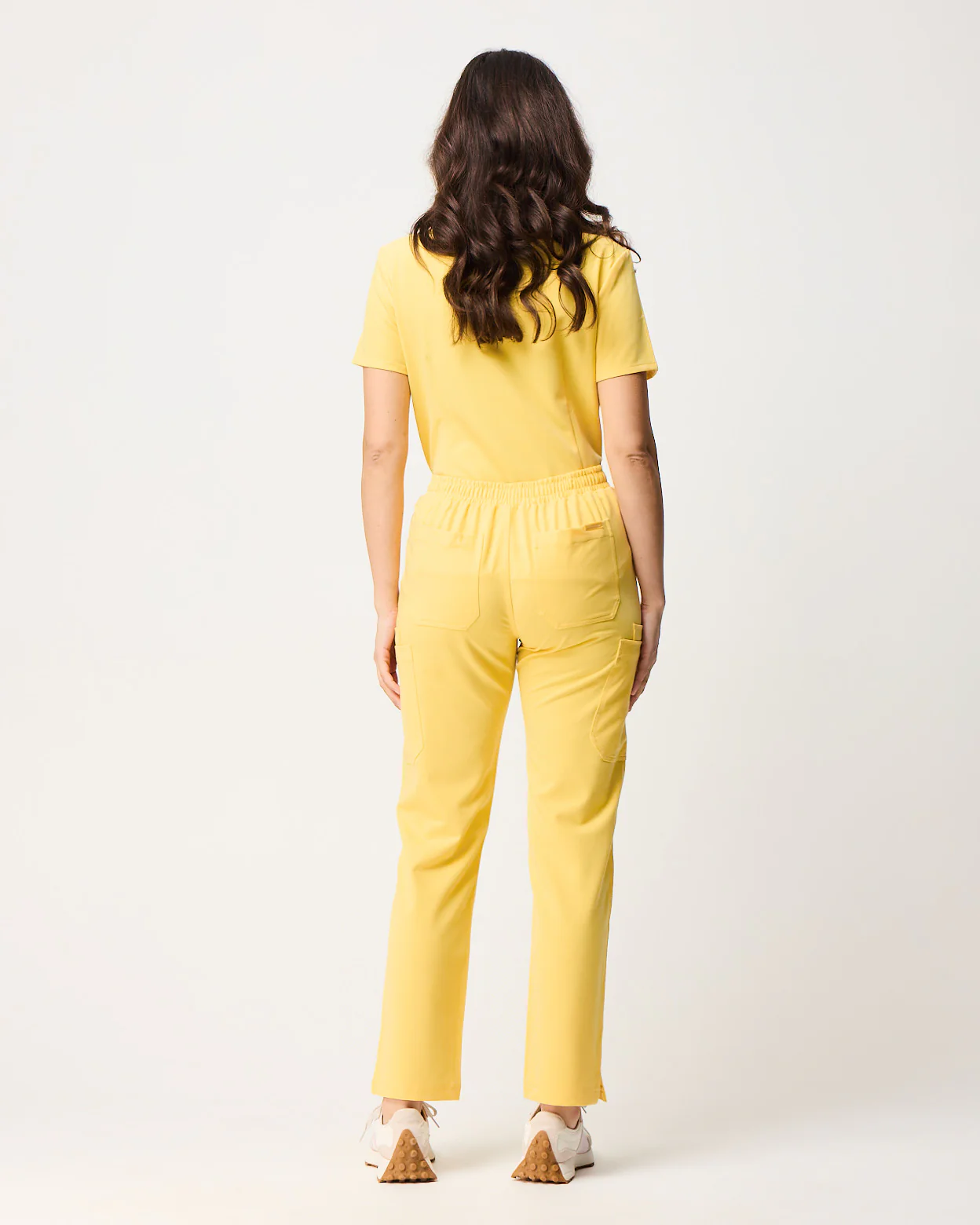 CLARISSA Skinny Leg Scrub Pants - Meadow Yellow | SLTECH™ - Image 6