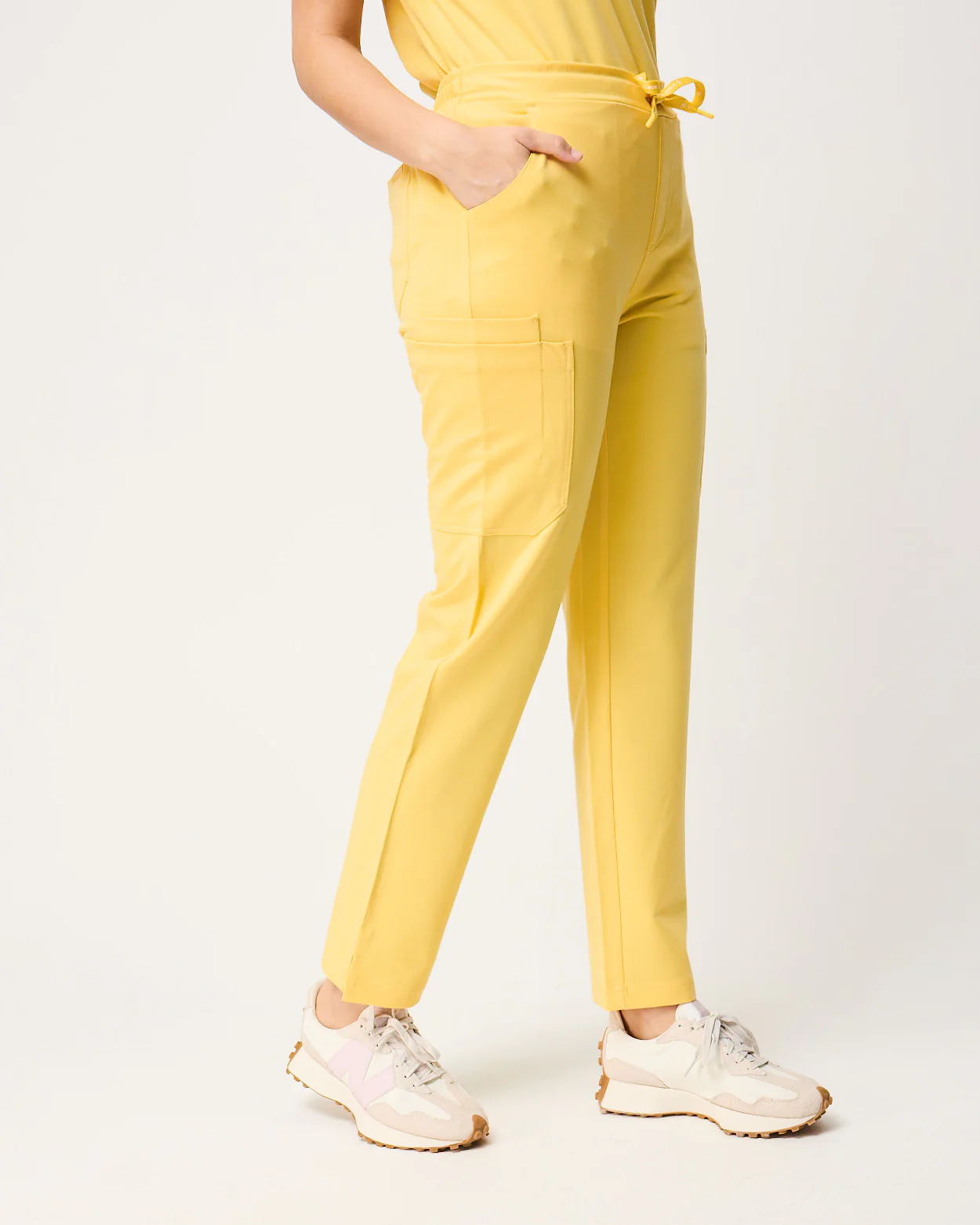 CLARISSA Skinny Leg Scrub Pants - Meadow Yellow | SLTECH™ - Image 7