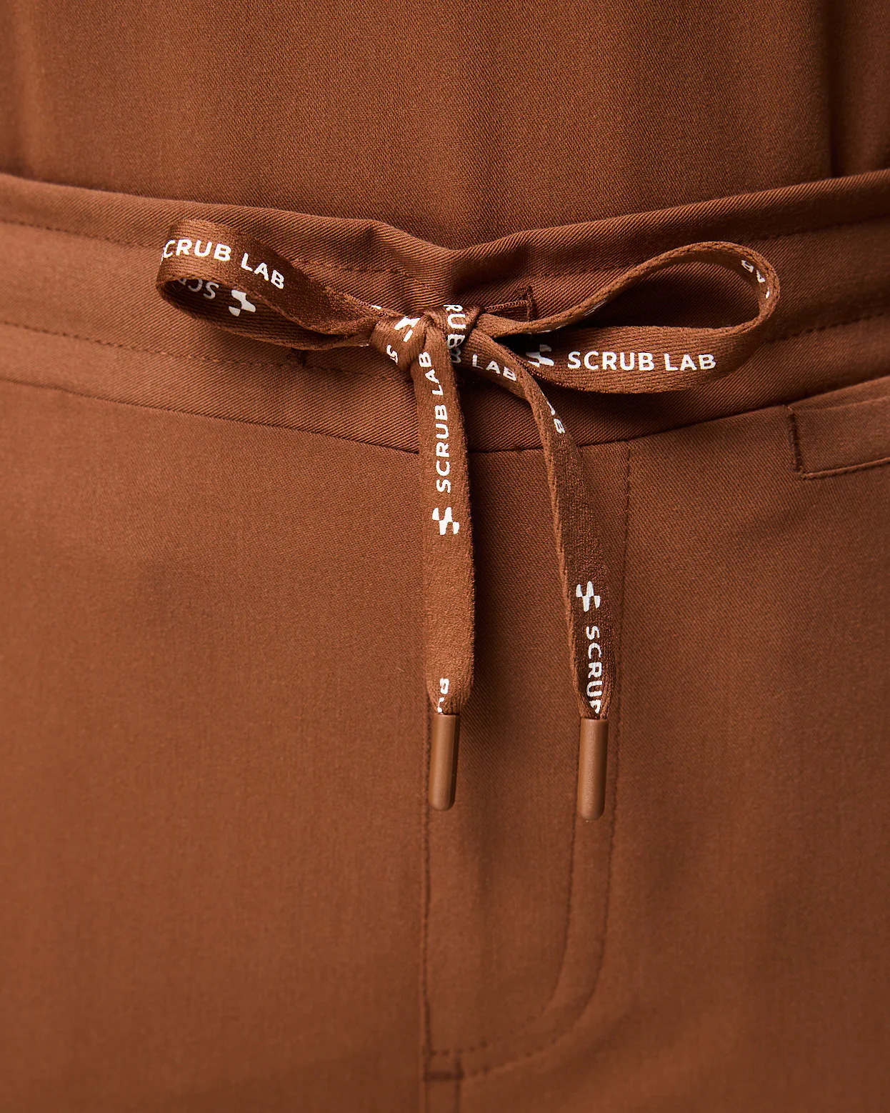 CLARISSA Skinny Leg Scrub Pants - Pecan Brown | SLTECH™ - Image 10