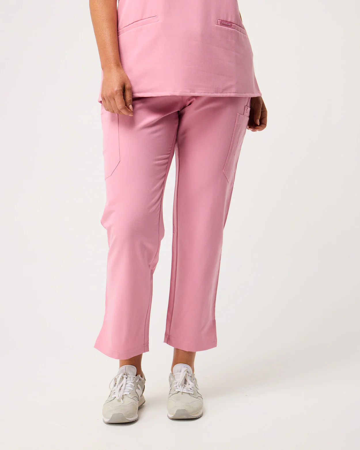 CLARISSA Skinny Leg Scrub Pants - Picasso Pink | SLTECH™ - Image 4