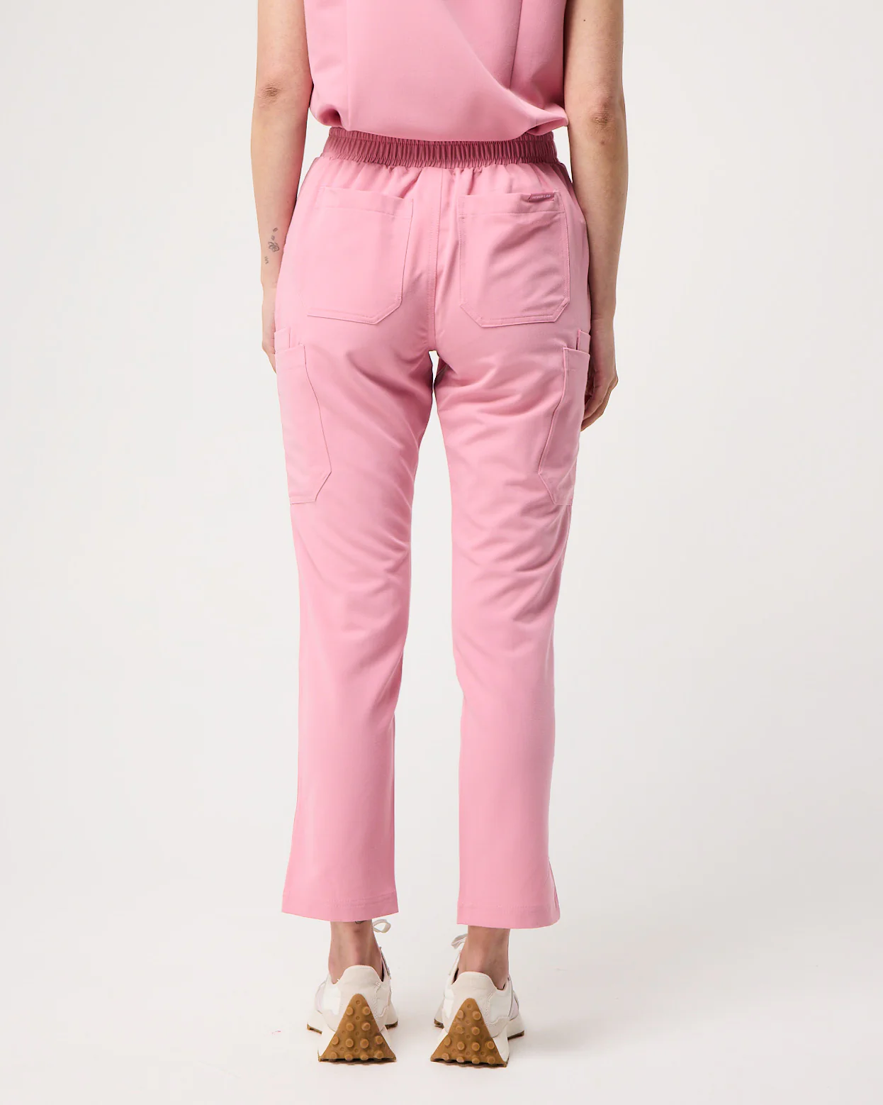 CLARISSA Skinny Leg Scrub Pants - Picasso Pink | SLTECH™ - Image 6
