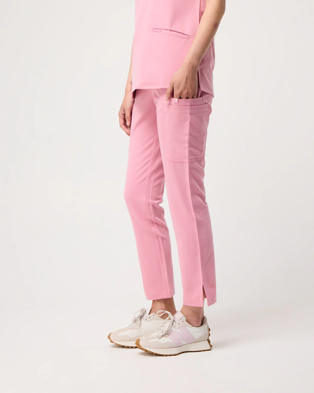 CLARISSA Skinny Leg Scrub Pants - Picasso Pink | SLTECH™ - Image 7
