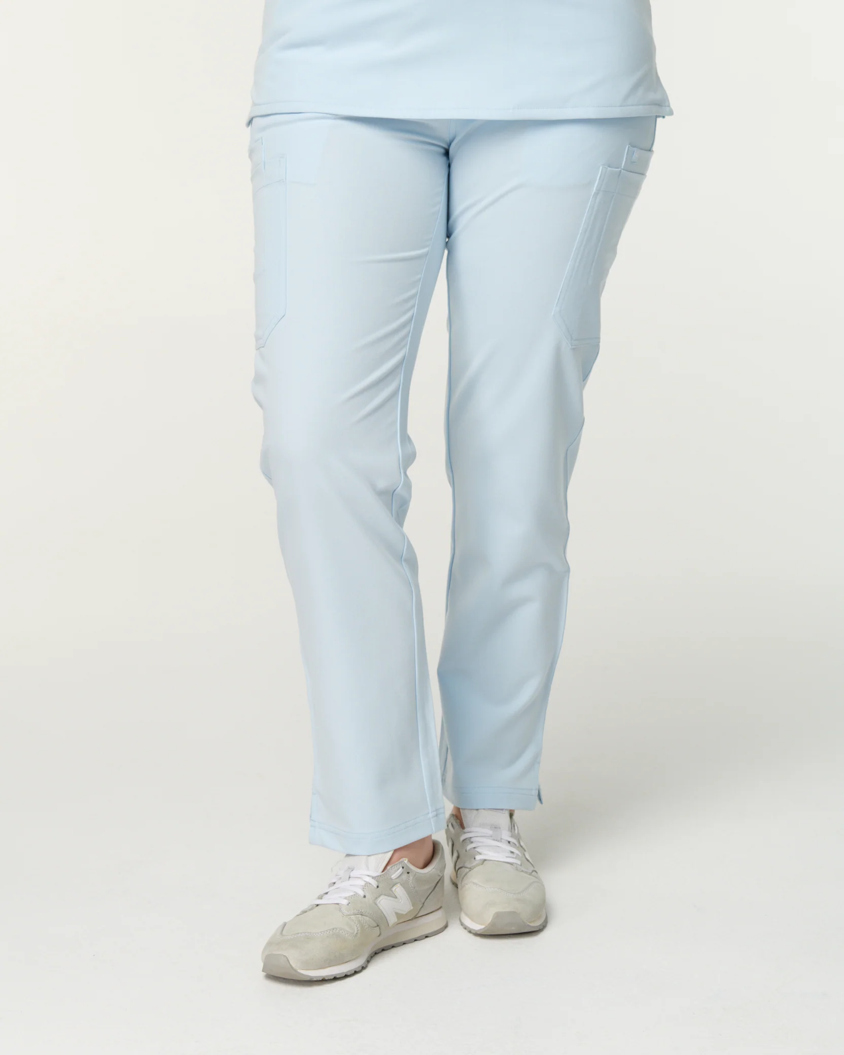 CLARISSA Skinny Leg Scrub Pants - Powder Blue | SLTECH™
