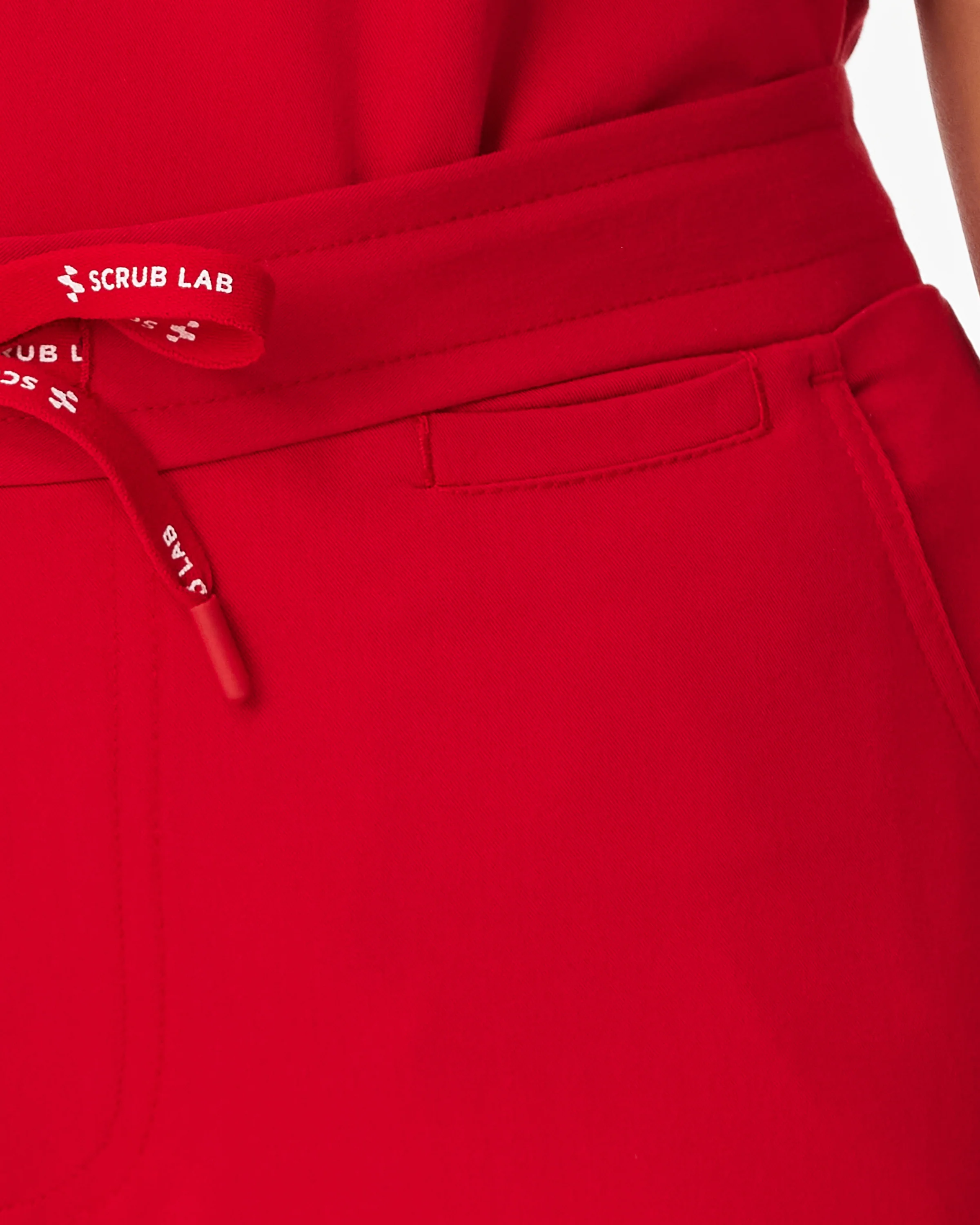 CLARISSA Skinny Leg Scrub Pants - Rouge Red | SLTECH™ - CLEARANCE - Image 7