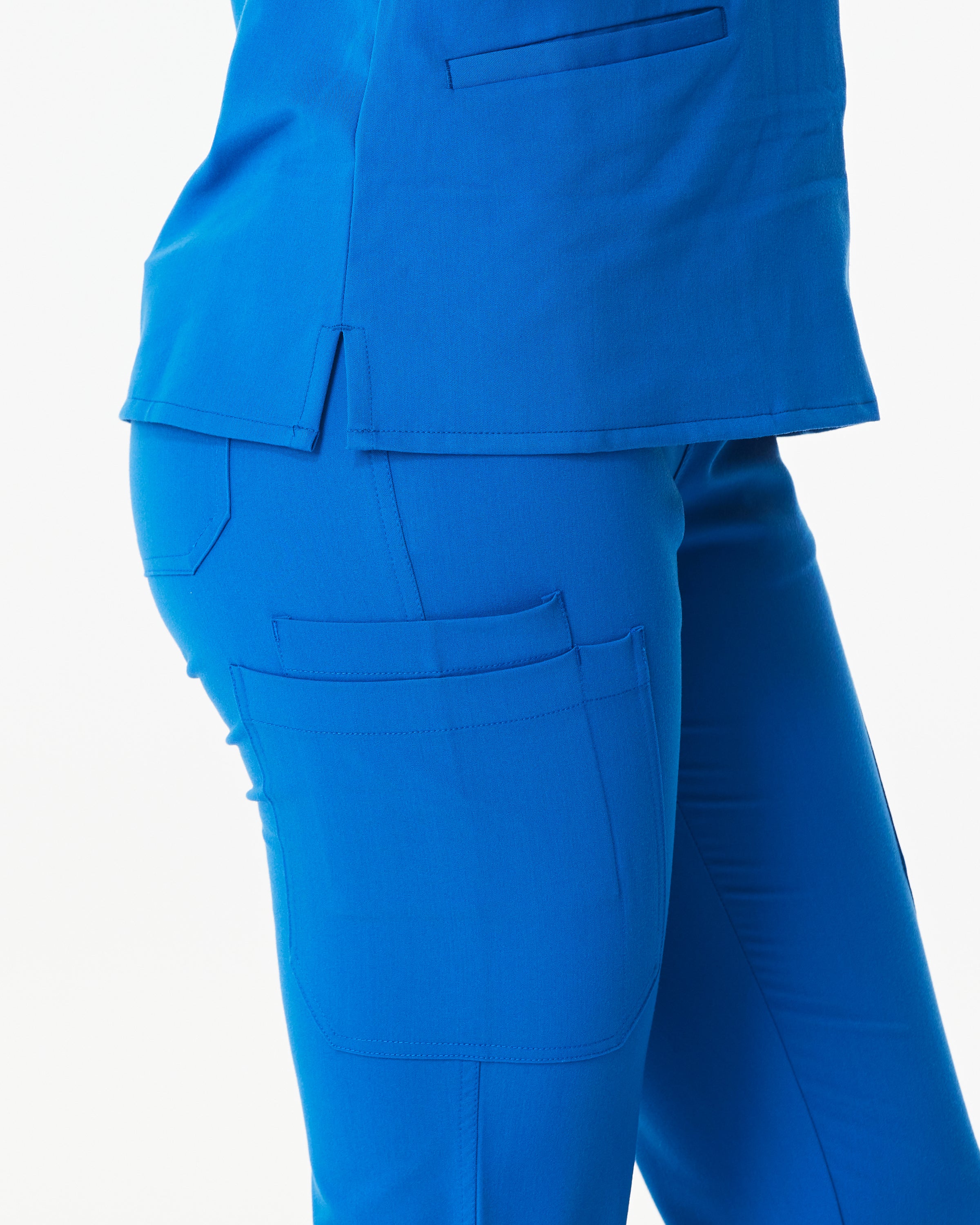 CLARISSA Skinny Leg Scrub Pants - Royal Blue | SLTECH™ - Image 6