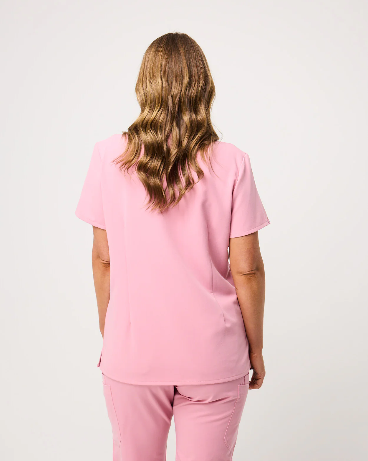 ELIZABETH Two Pocket Scrub Top (Original SLTECH™ fabric) - Picasso Pink - Image 5