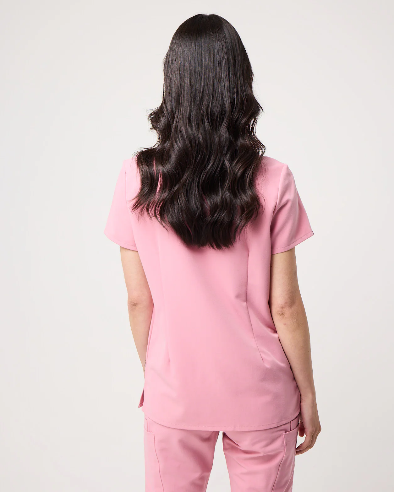ELIZABETH Two Pocket Scrub Top (Original SLTECH™ fabric) - Picasso Pink - Image 6