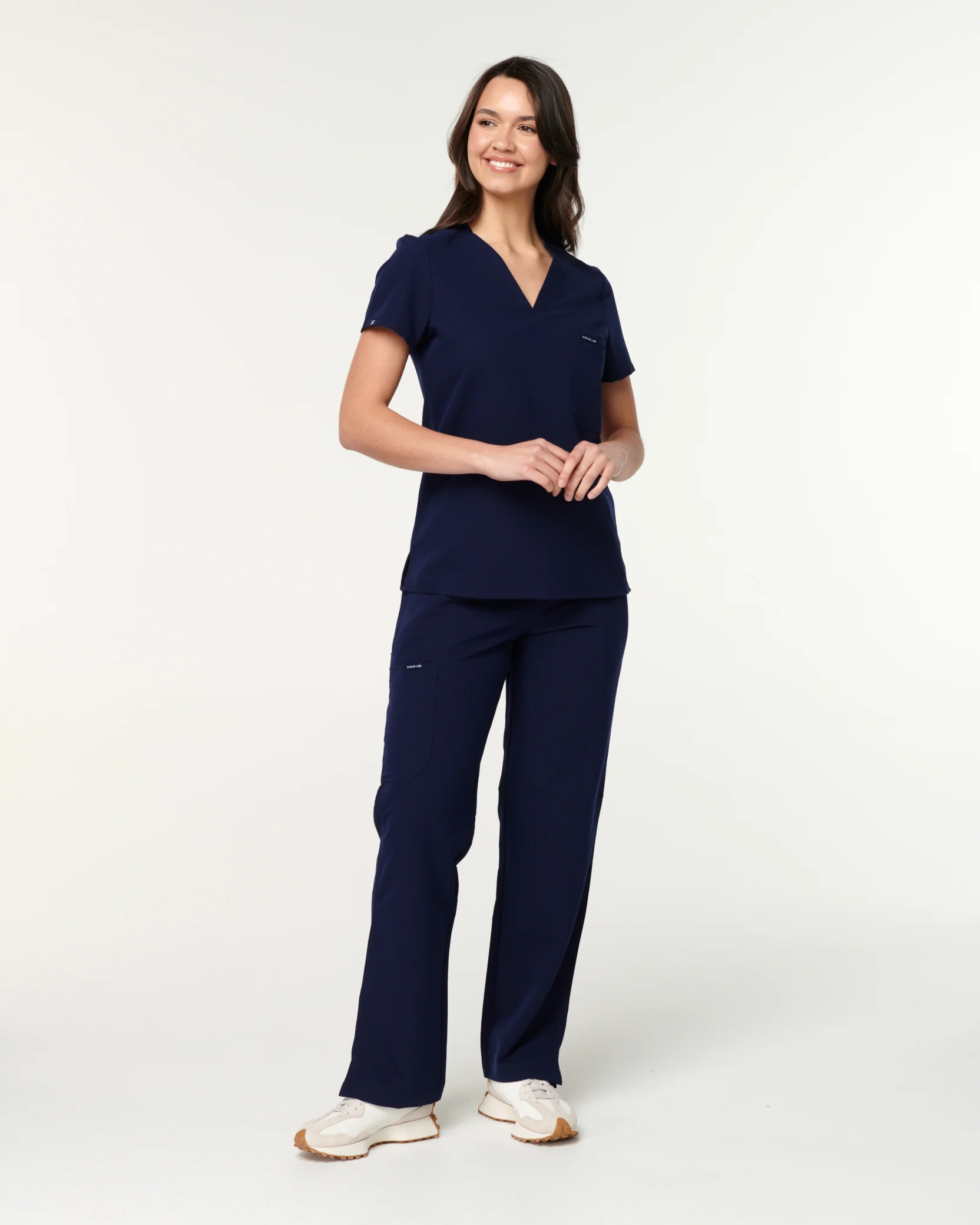 EDITH Straight Leg Scrub Pants - Navy | SLTECH™ - Image 3