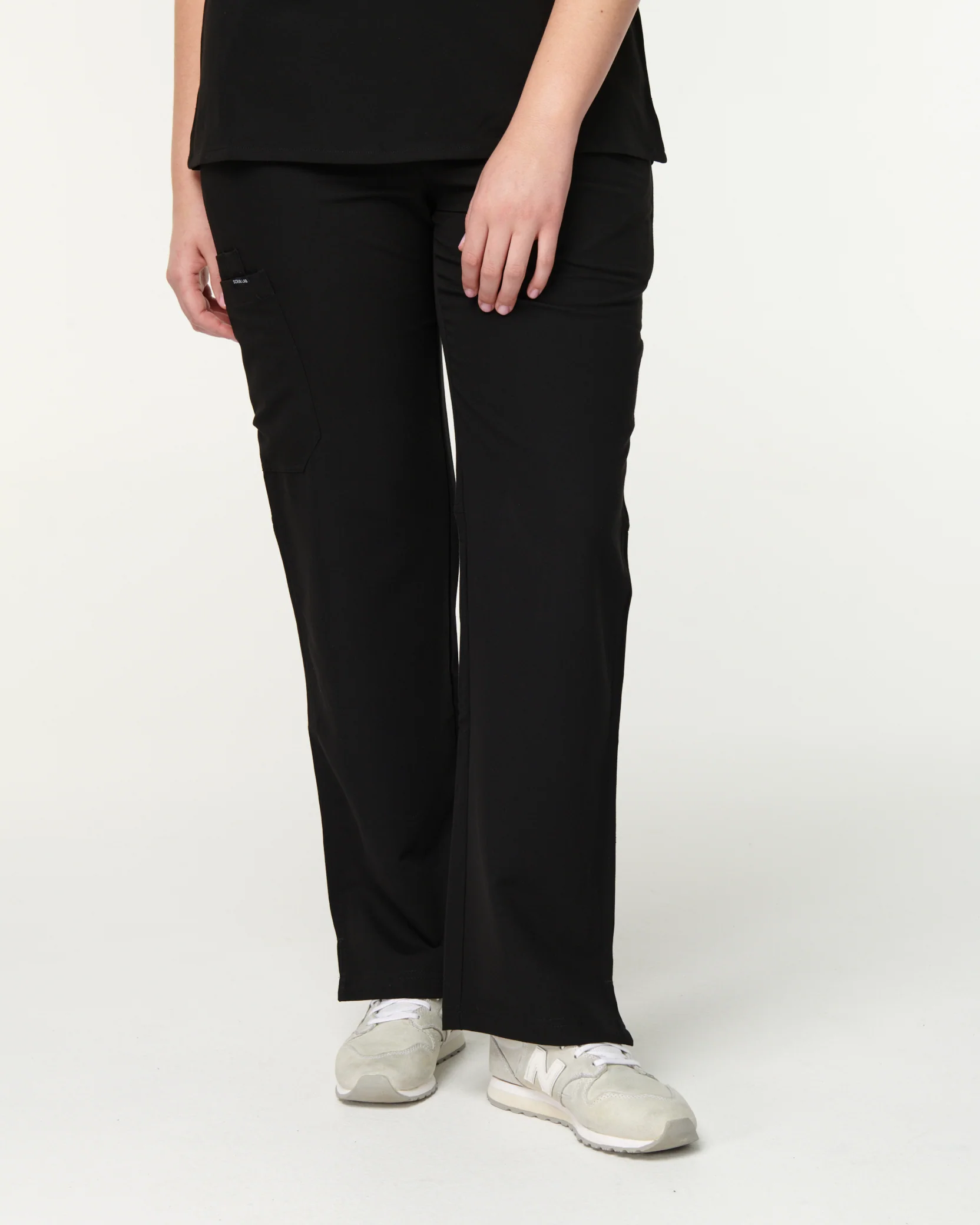 EDITH Straight Leg Scrub Pants - Black | SLTECH™ - Image 3