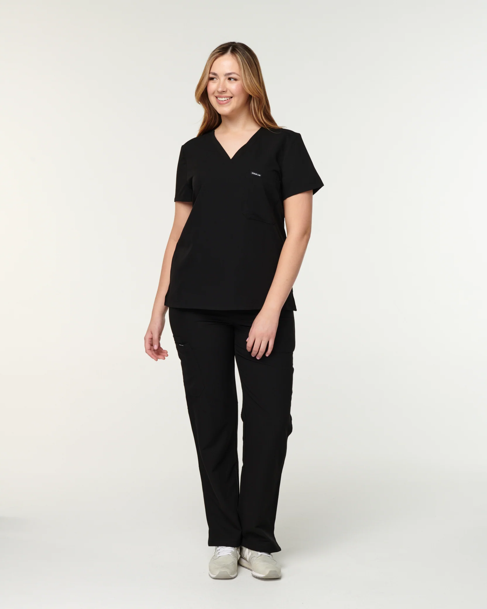 EDITH Straight Leg Scrub Pants - Black | SLTECH™ - Image 4