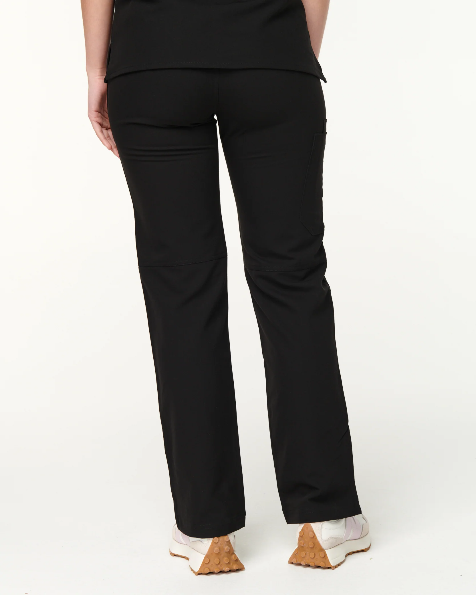 EDITH Straight Leg Scrub Pants - Black | SLTECH™ - Image 5