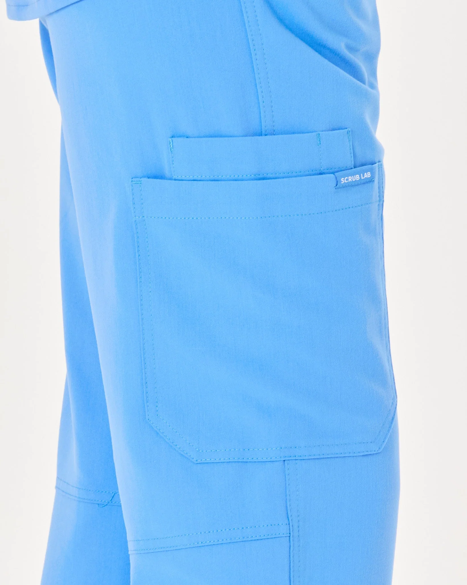 EDITH Straight Leg Scrub Pants - Ceil | SLTECH™ - Image 4