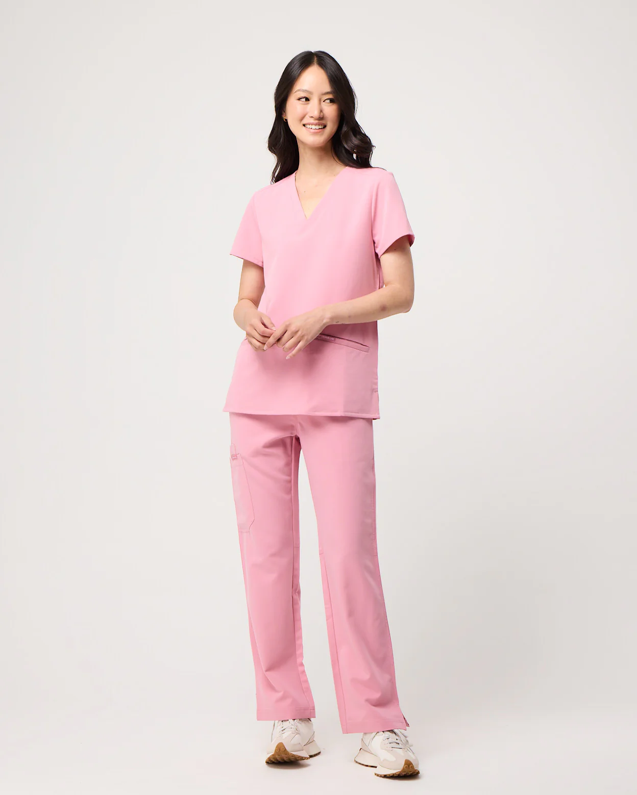 EDITH Straight Leg Scrub Pants - Picasso Pink | SLTECH™ - Image 3
