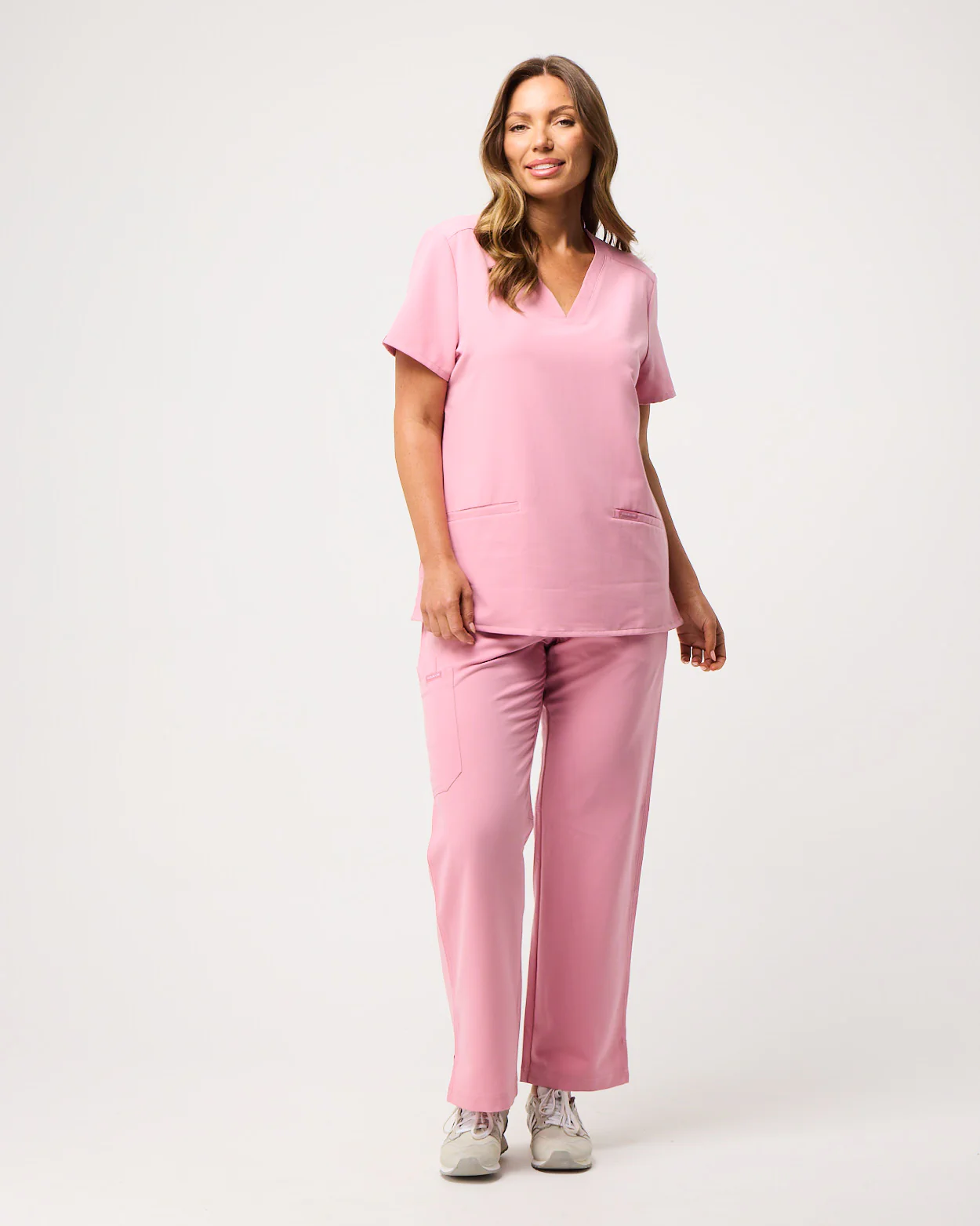 EDITH Straight Leg Scrub Pants - Picasso Pink | SLTECH™ - Image 4