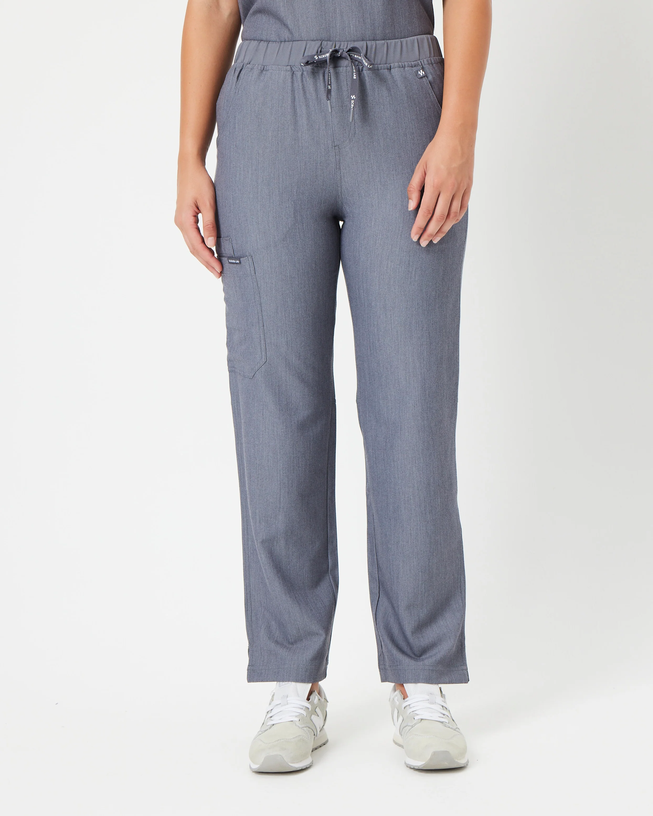 EDITH Straight Leg Scrub Pants - Steel Grey | SLTECH™