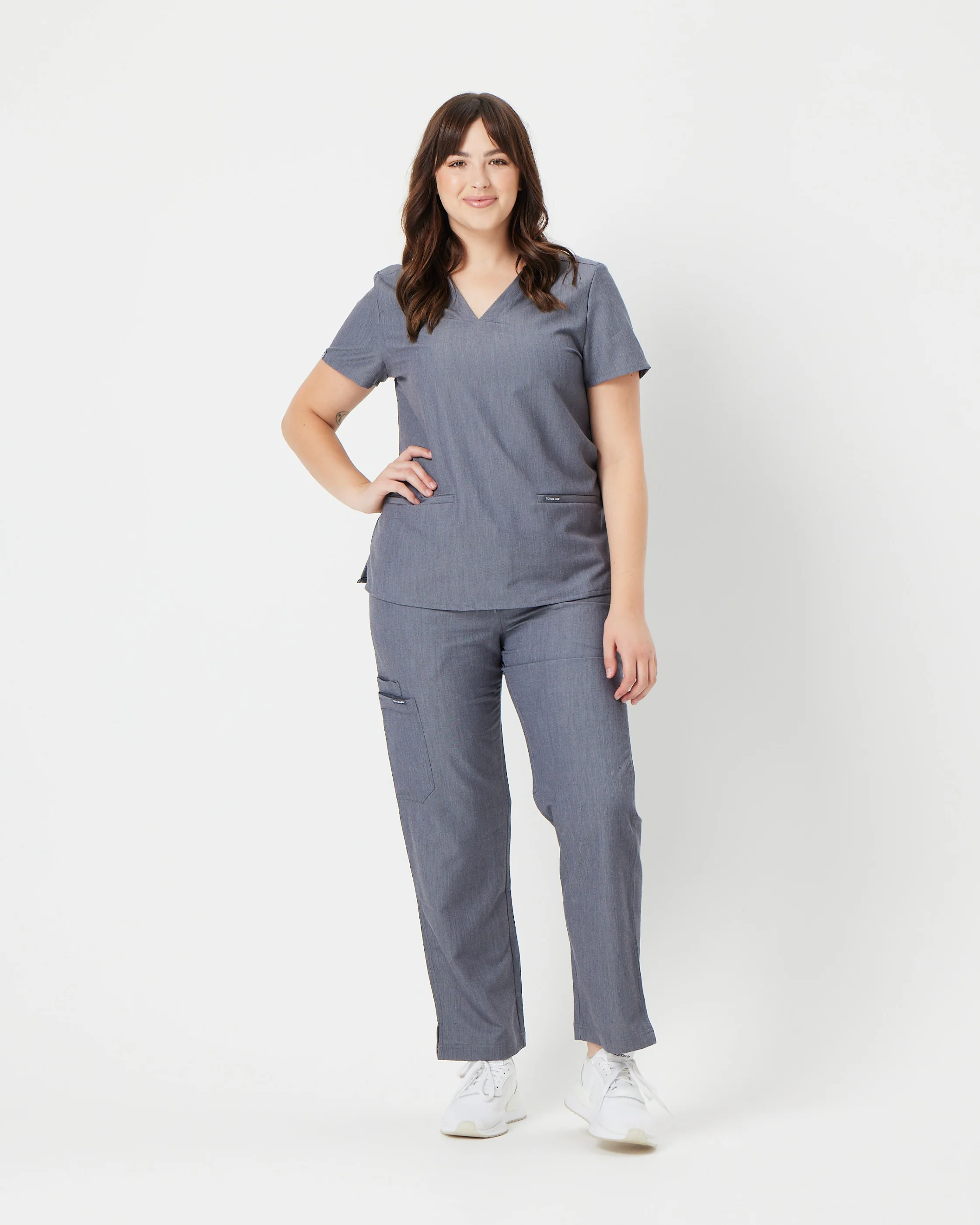 EDITH Straight Leg Scrub Pants - Steel Grey | SLTECH™ - Image 2