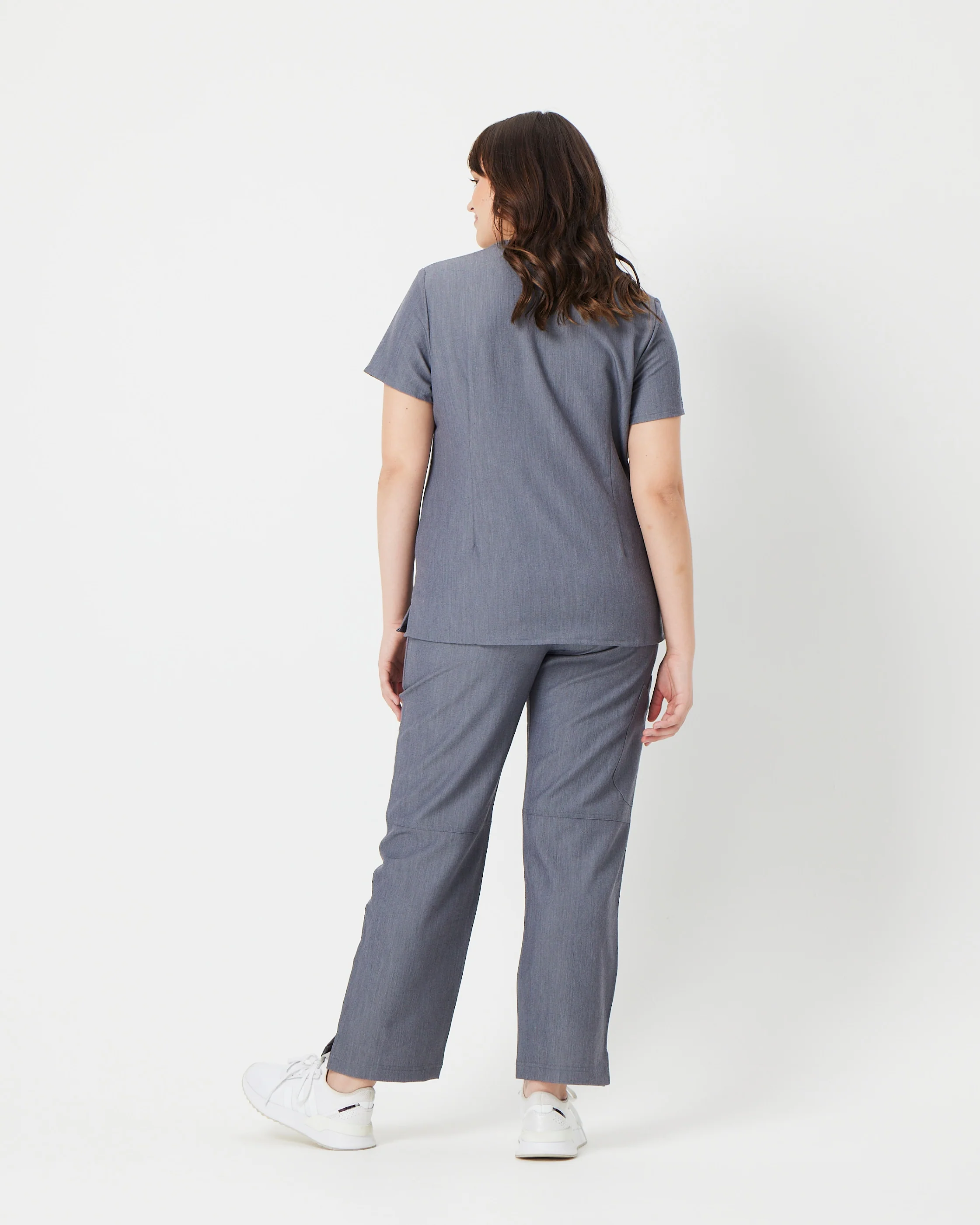 EDITH Straight Leg Scrub Pants - Steel Grey | SLTECH™ - Image 4
