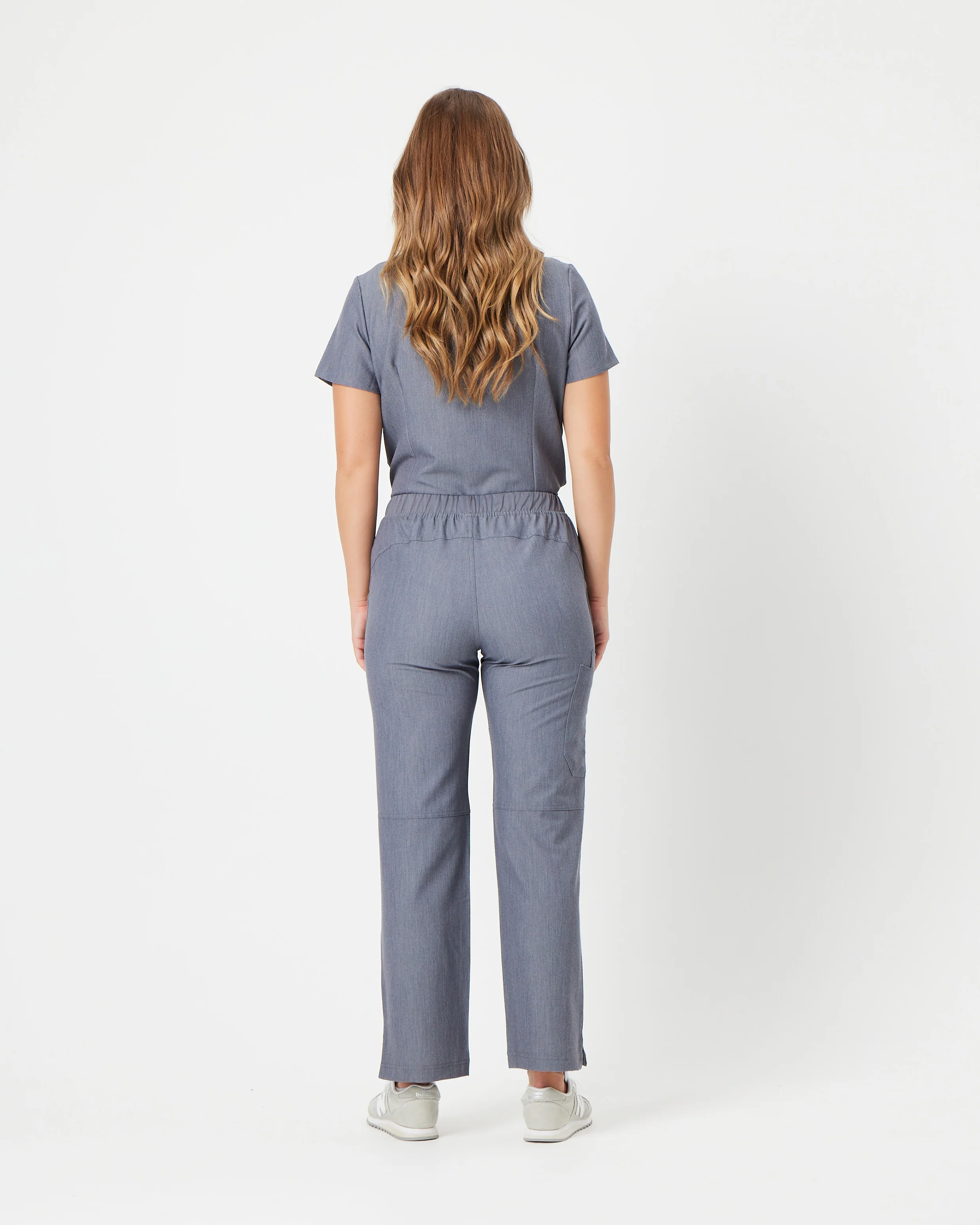 EDITH Straight Leg Scrub Pants - Steel Grey | SLTECH™ - Image 5
