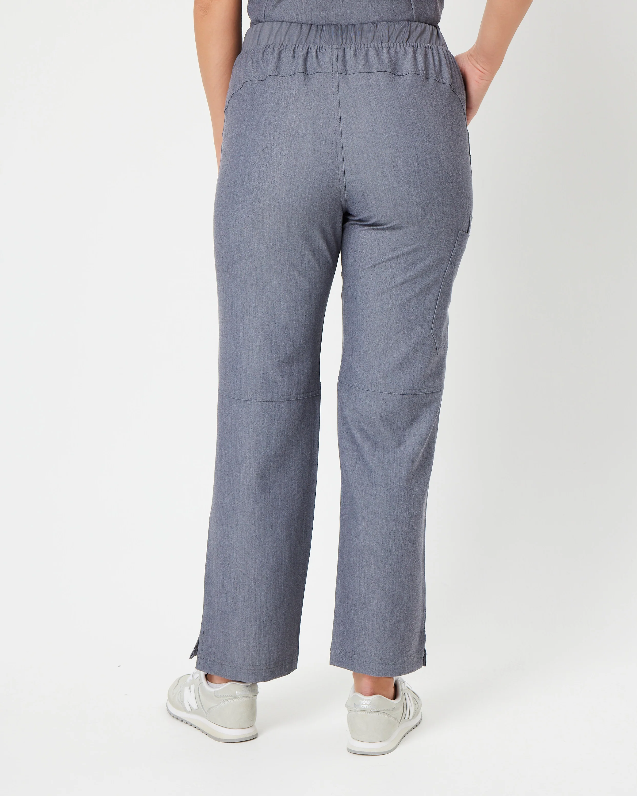 EDITH Straight Leg Scrub Pants - Steel Grey | SLTECH™ - Image 6