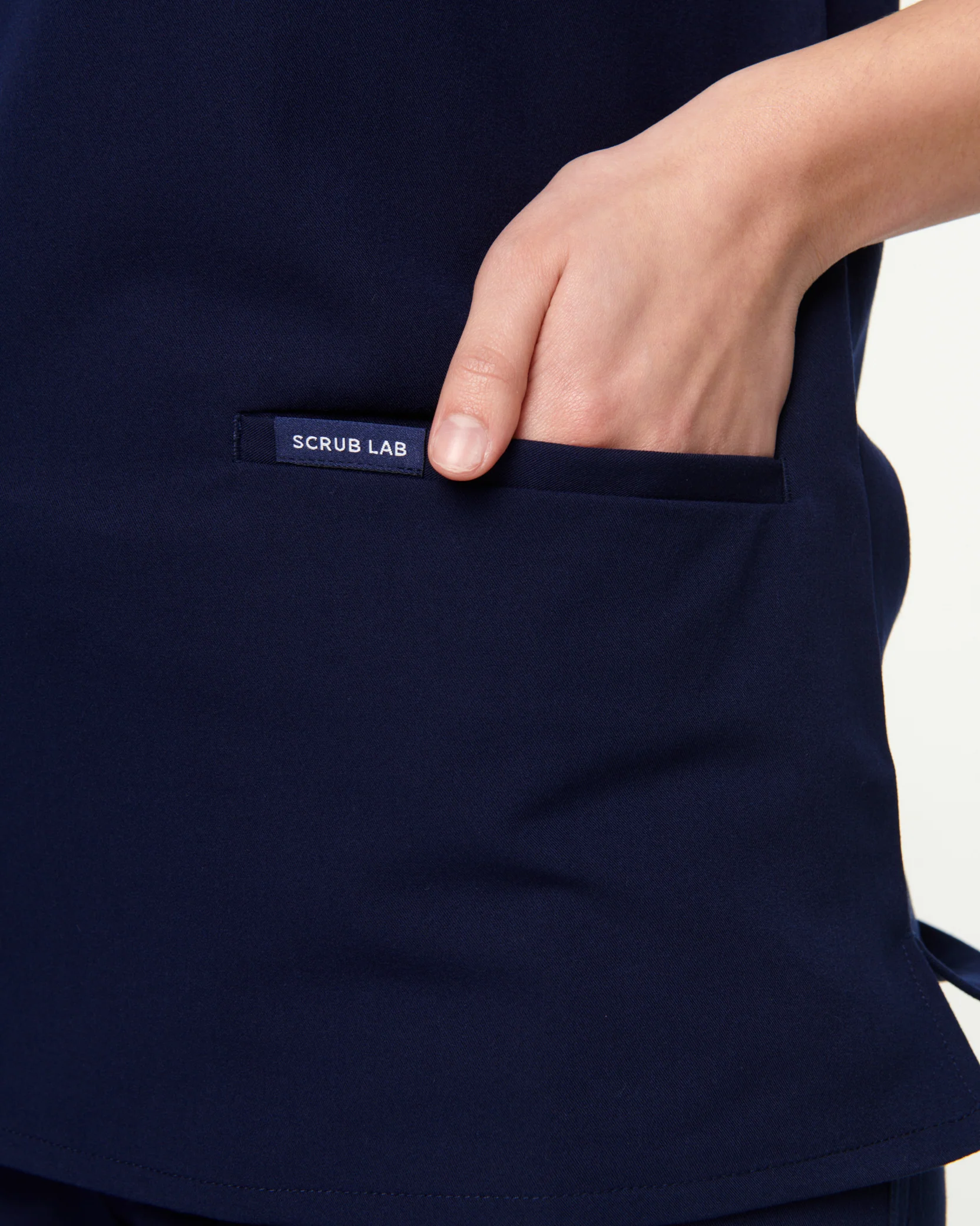 ELIZABETH Two Pocket Scrub Top - Navy | SLTECH™ - Image 7