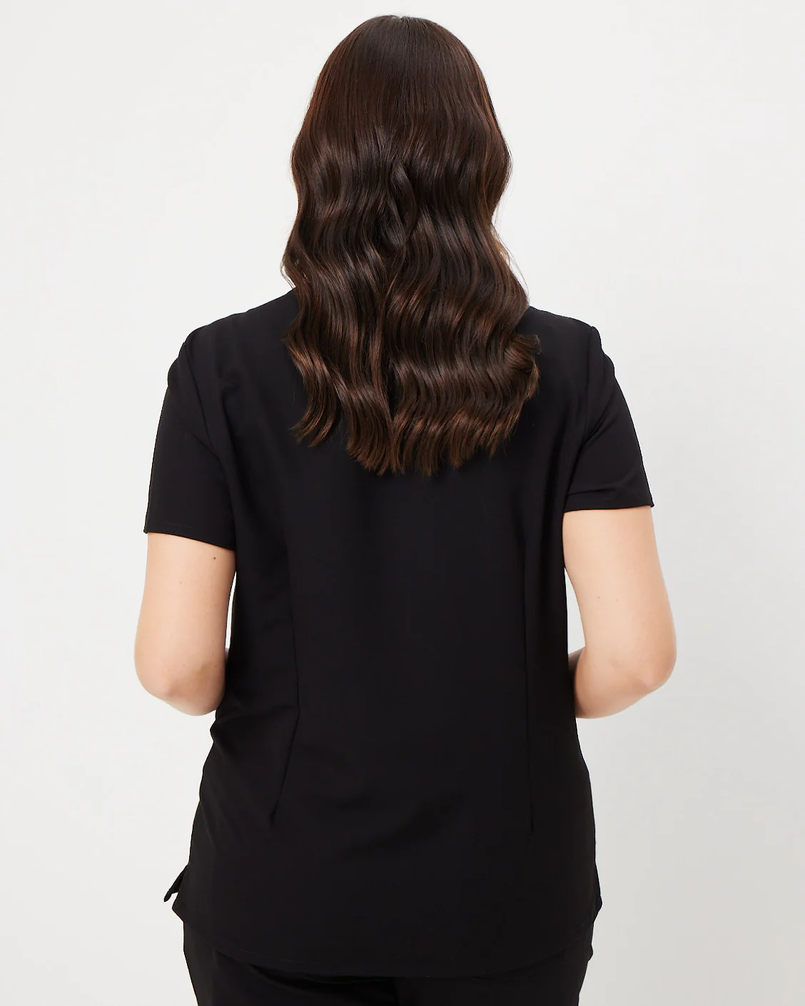 ELIZABETH Two Pocket Scrub Top - Black | SLTECH™ - Image 4