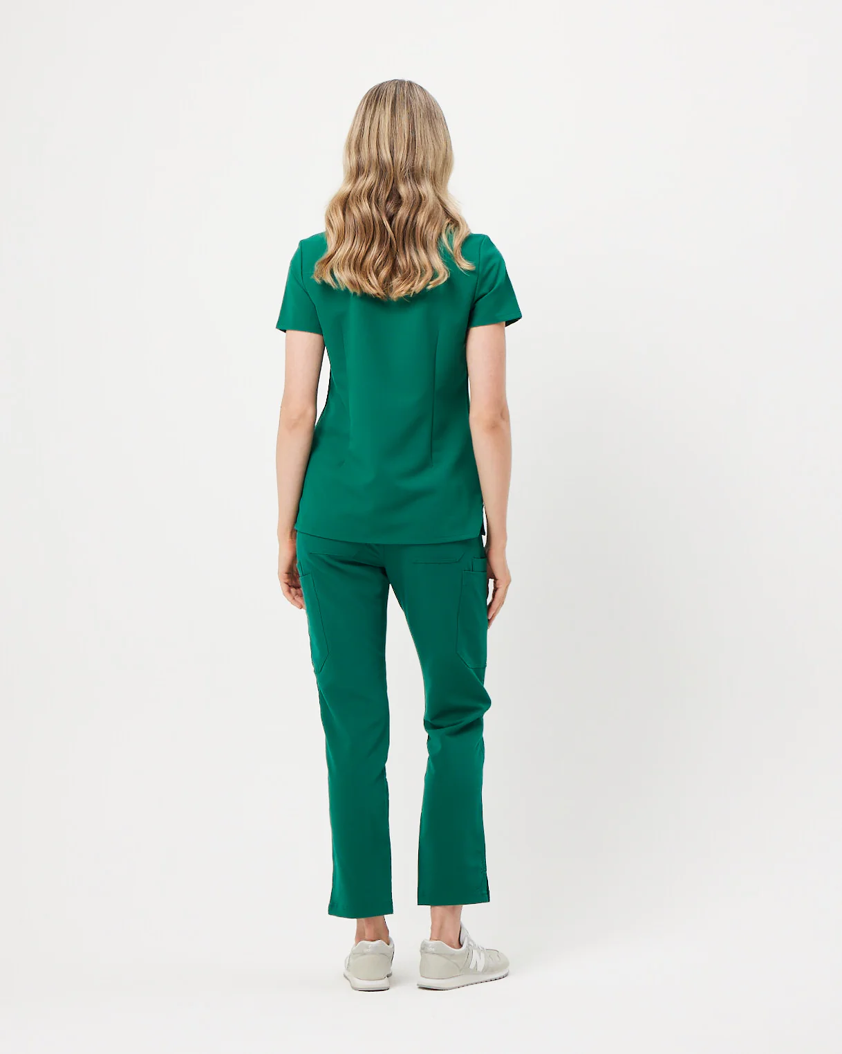 ELIZABETH Two Pocket Scrub Top - Hunter Green | SLTECH™ - Image 3