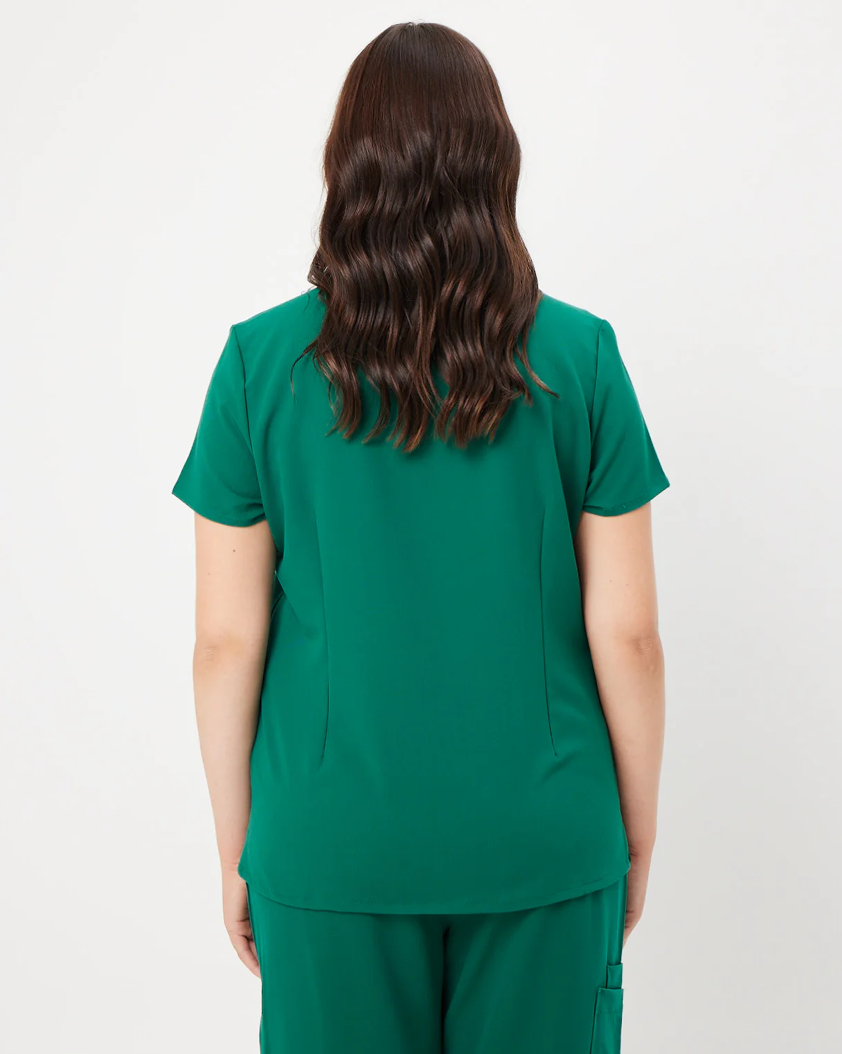 ELIZABETH Two Pocket Scrub Top - Hunter Green | SLTECH™ - Image 4