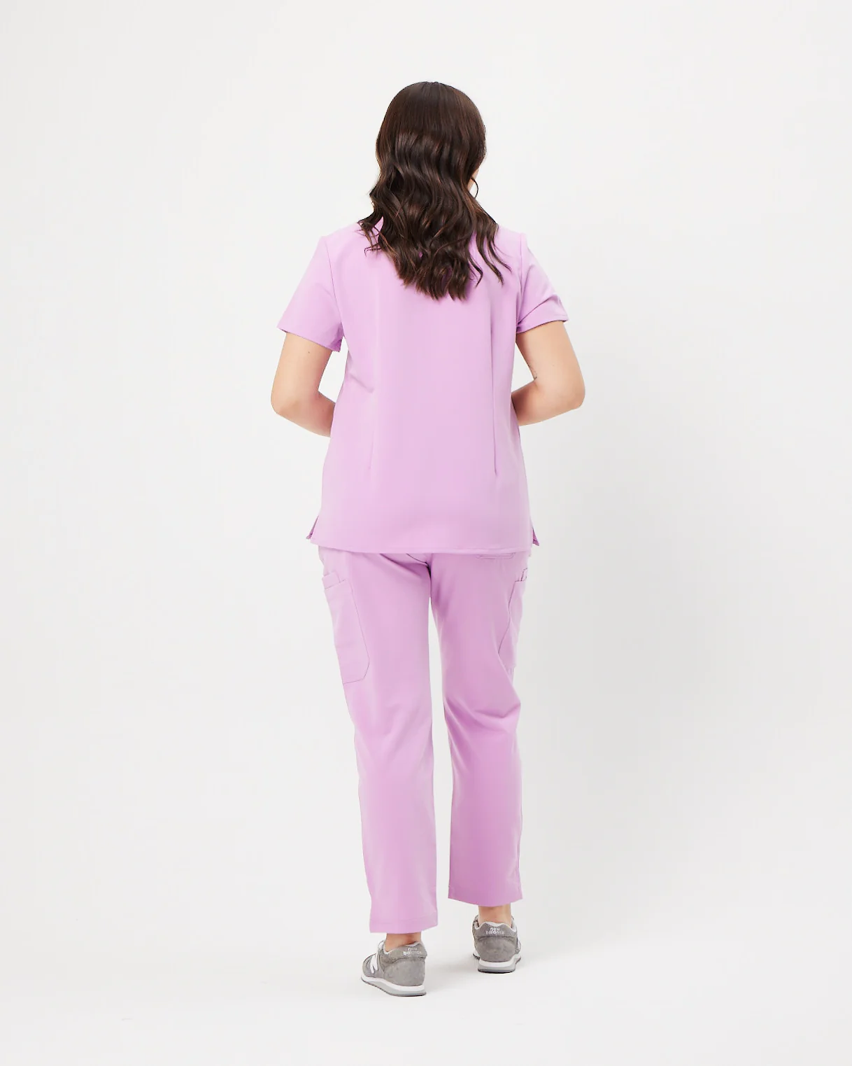 ELIZABETH Two Pocket Scrub Top - Lavender Haze | SLTECH™ - Image 4