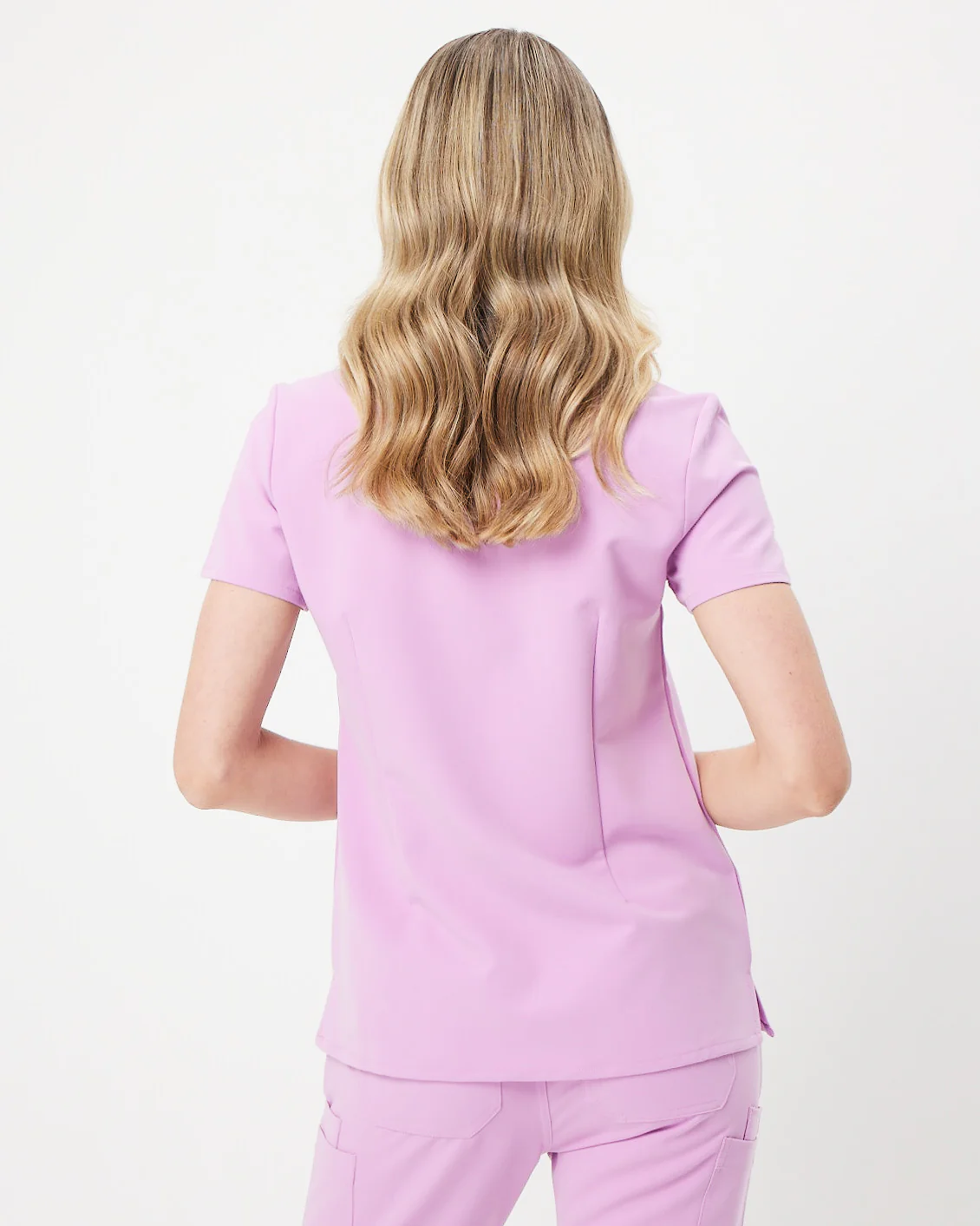 ELIZABETH Two Pocket Scrub Top - Lavender Haze | SLTECH™ - Image 5