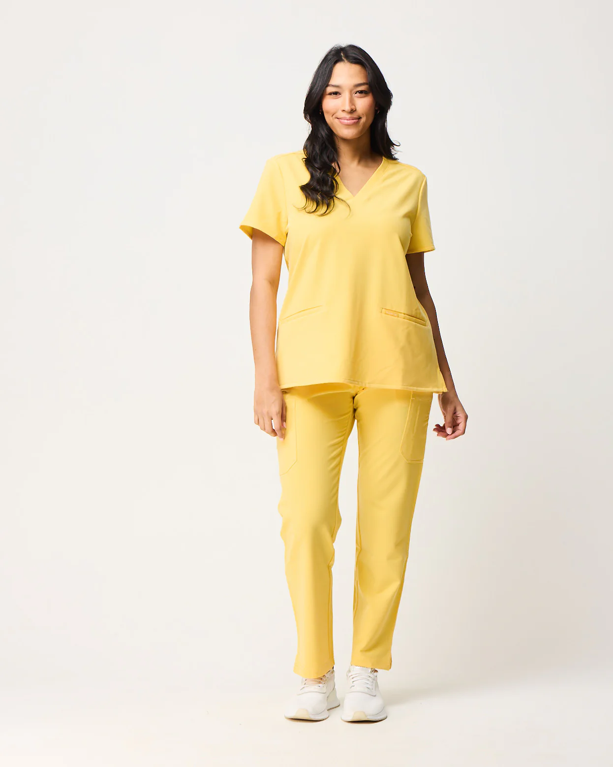 ELIZABETH Two Pocket Scrub Top - Meadow Yellow | SLTECH™ - Image 4