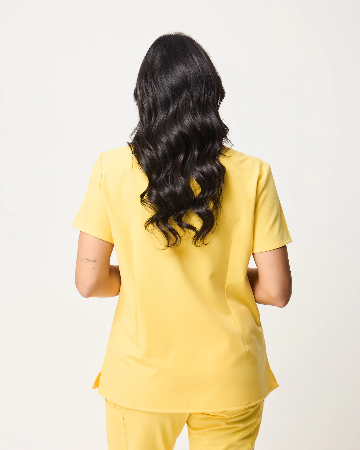 ELIZABETH Two Pocket Scrub Top - Meadow Yellow | SLTECH™ - Image 5